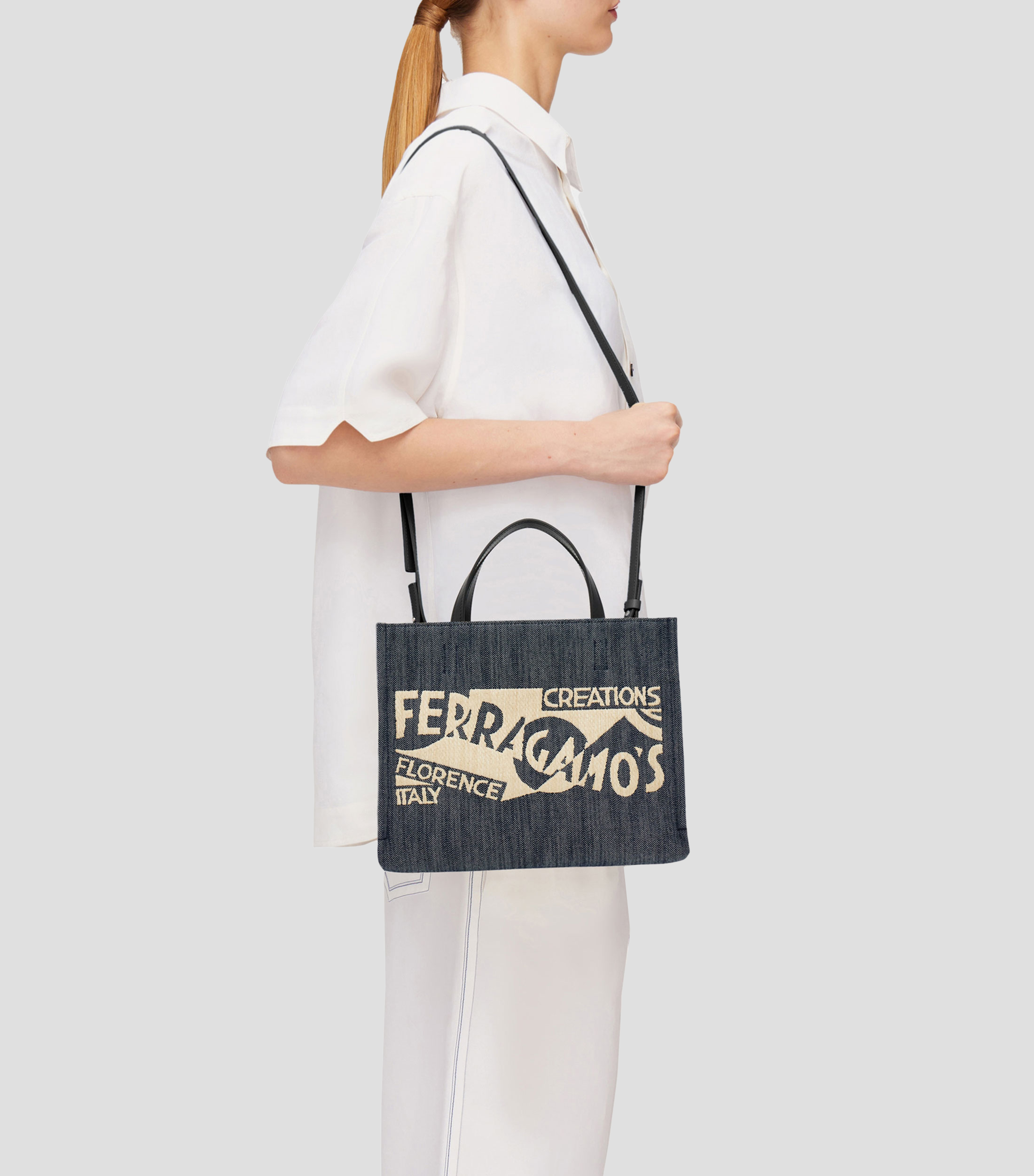Bolsa tote con logo Mujer