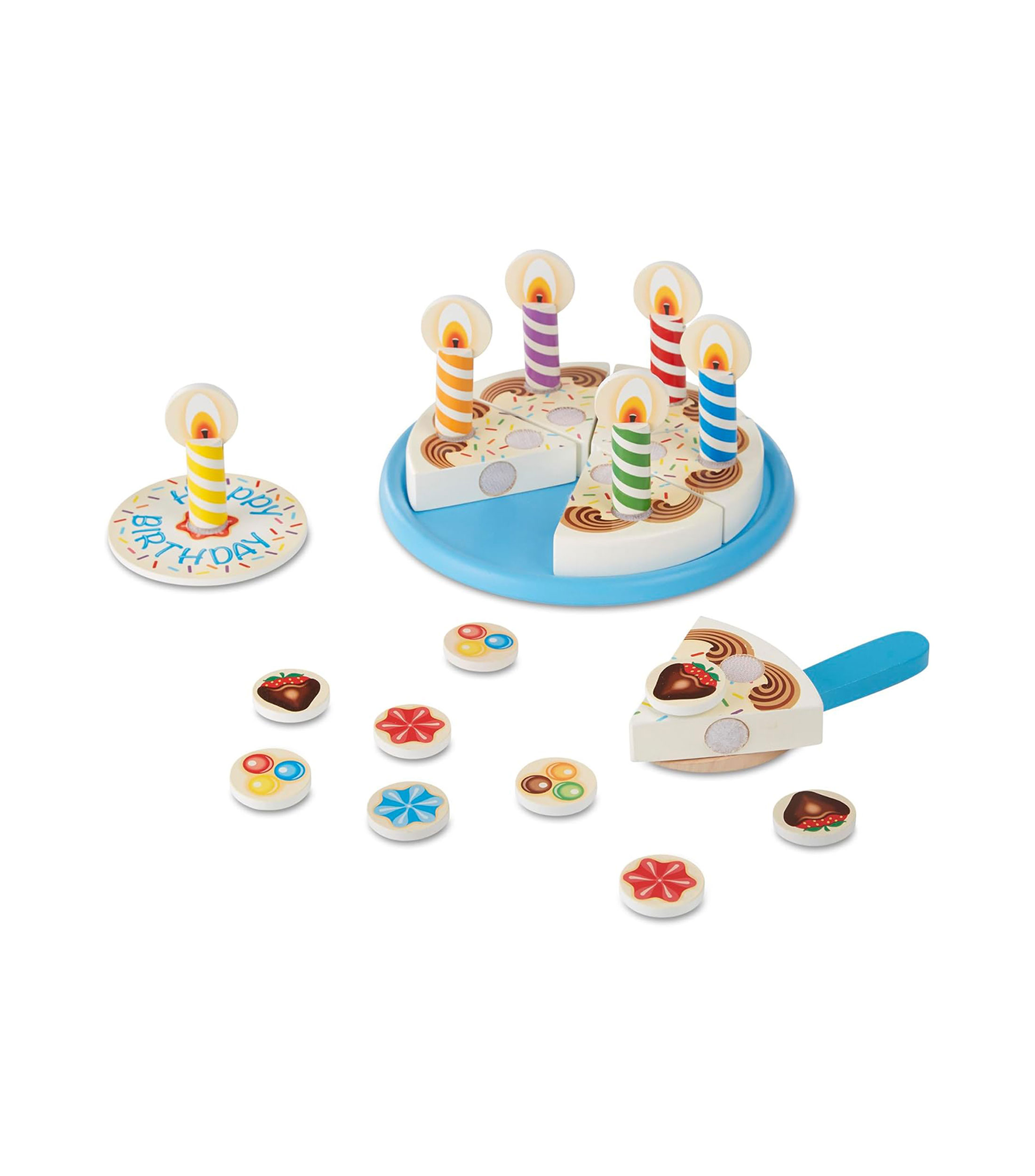 Playset pastel de cumpleaños