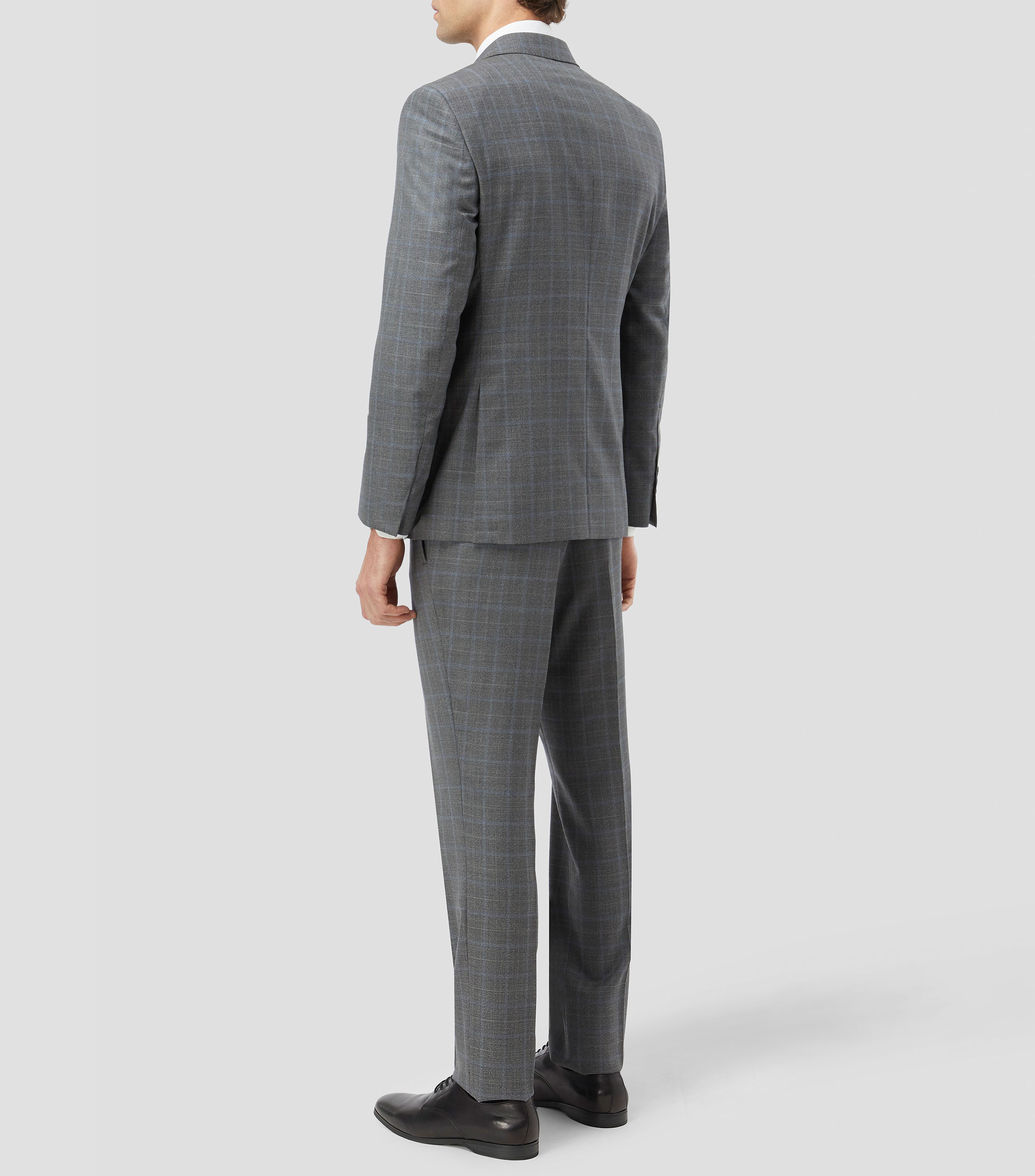 Traje de corte slim con cuadros Hombre