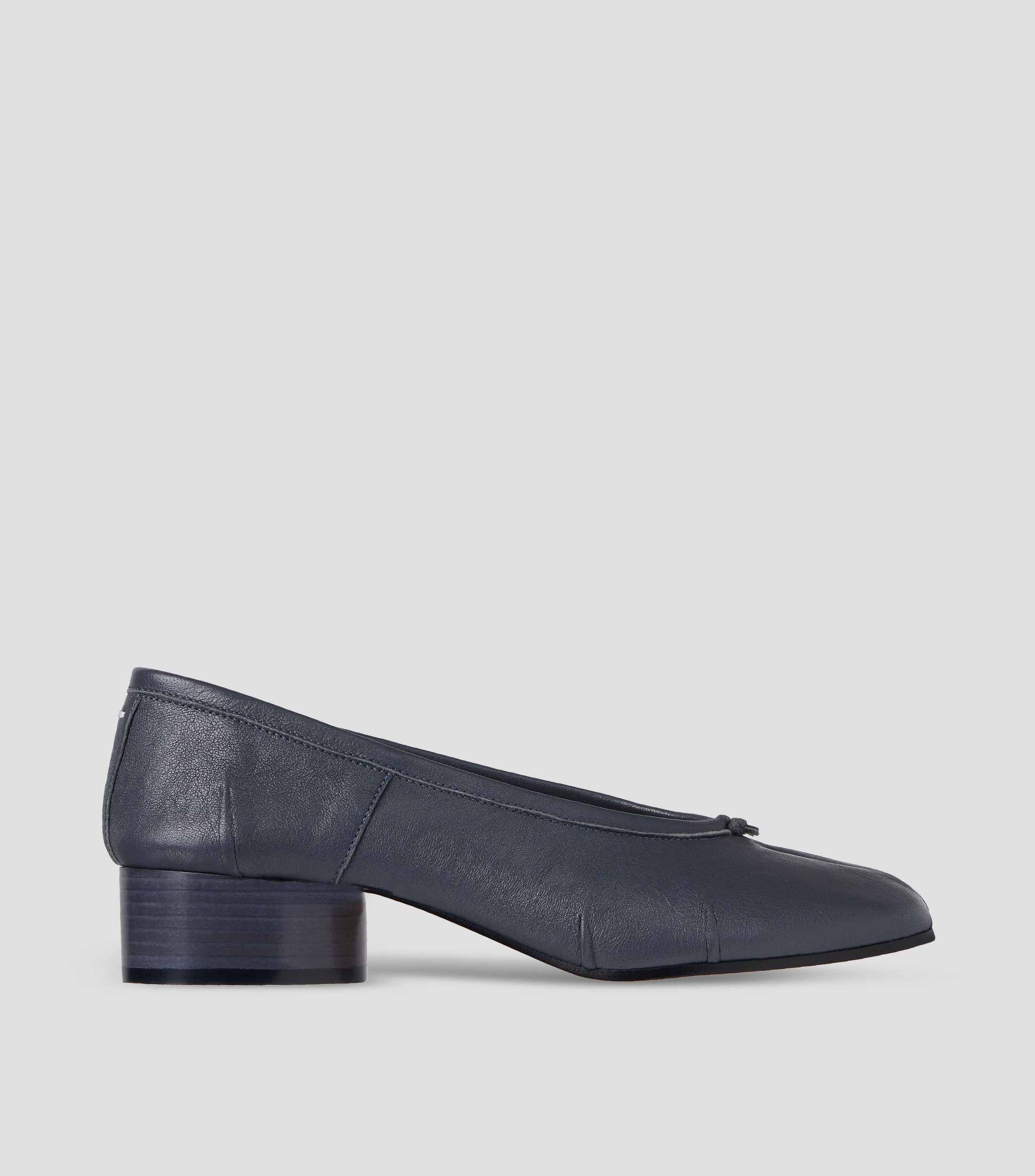 Flats Tabi New H30 en piel con tacón bajo ancho Mujer