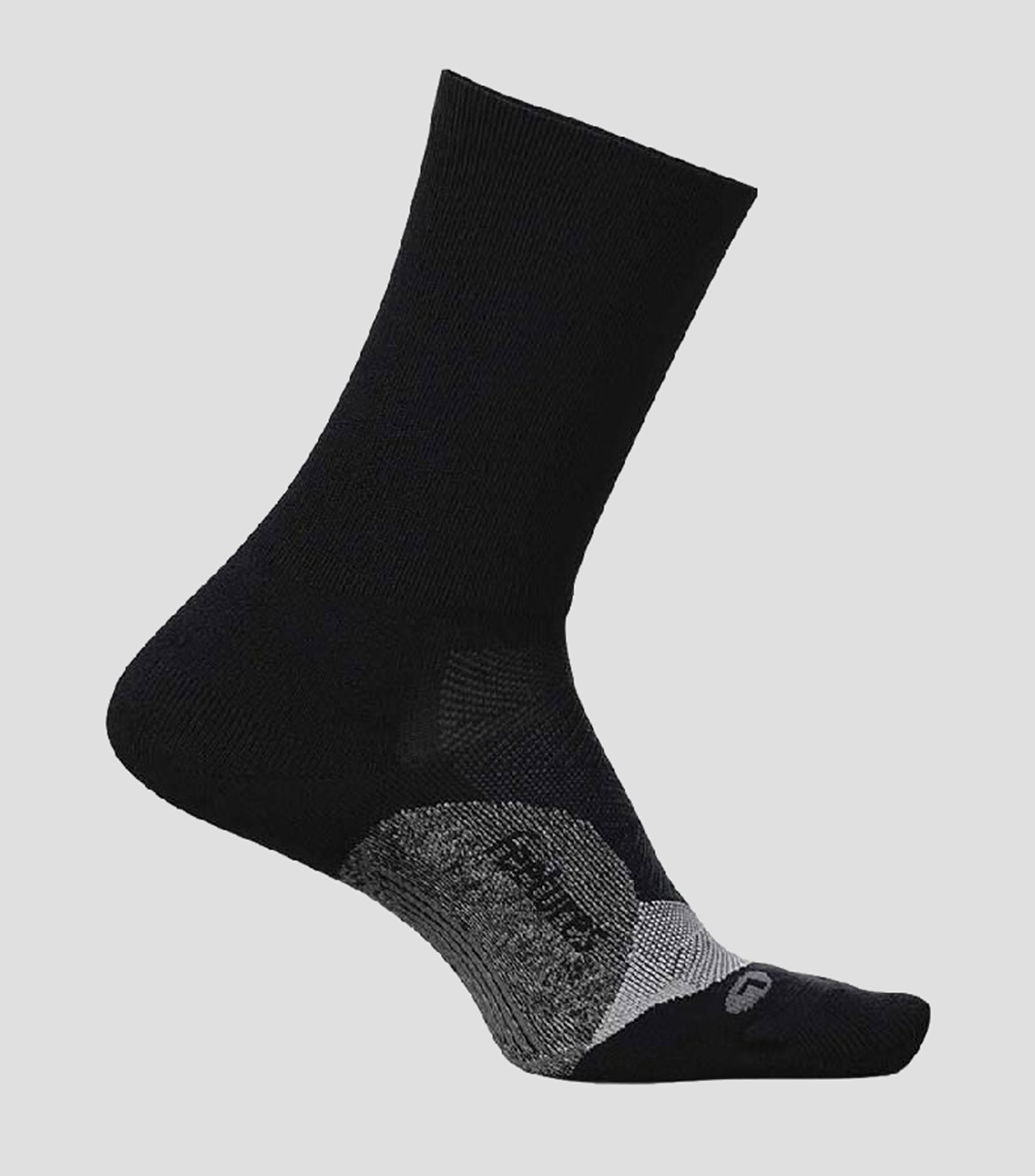 Calcetín de compresión Elite Cushion Crew Negro Hombre