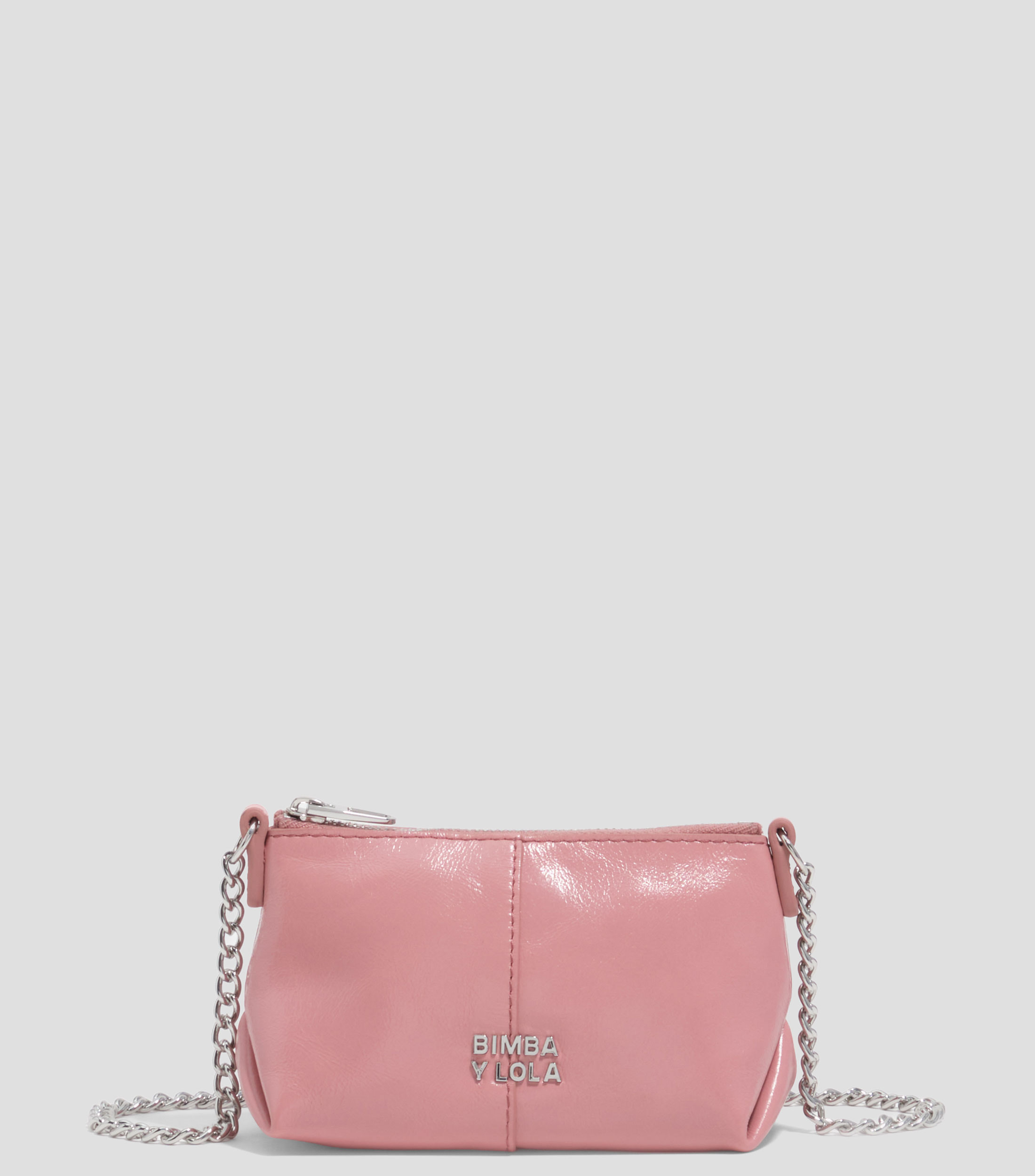 Bolsa crossbody en piel lisa Mujer
