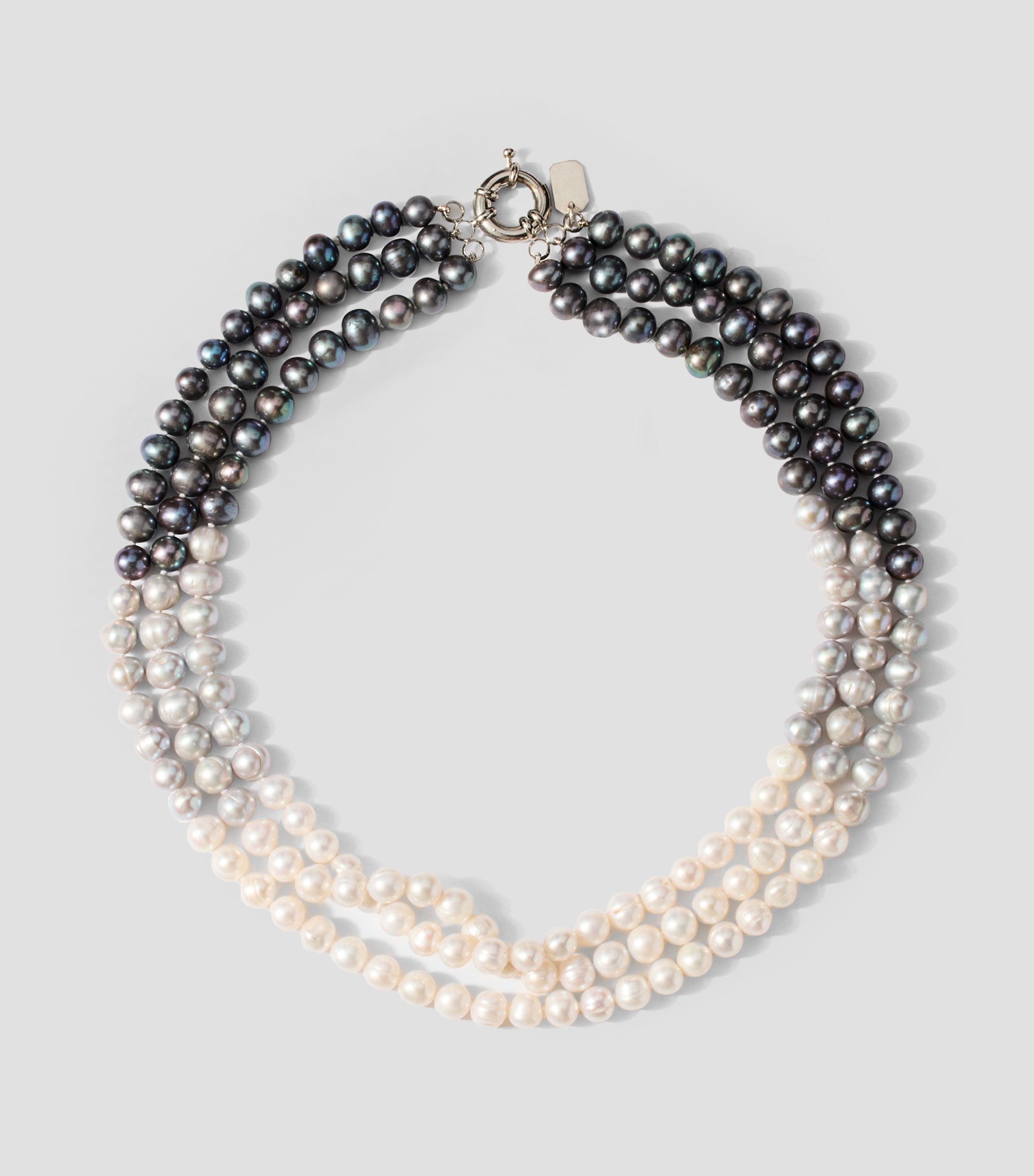 Collar con perlas de colores Mujer