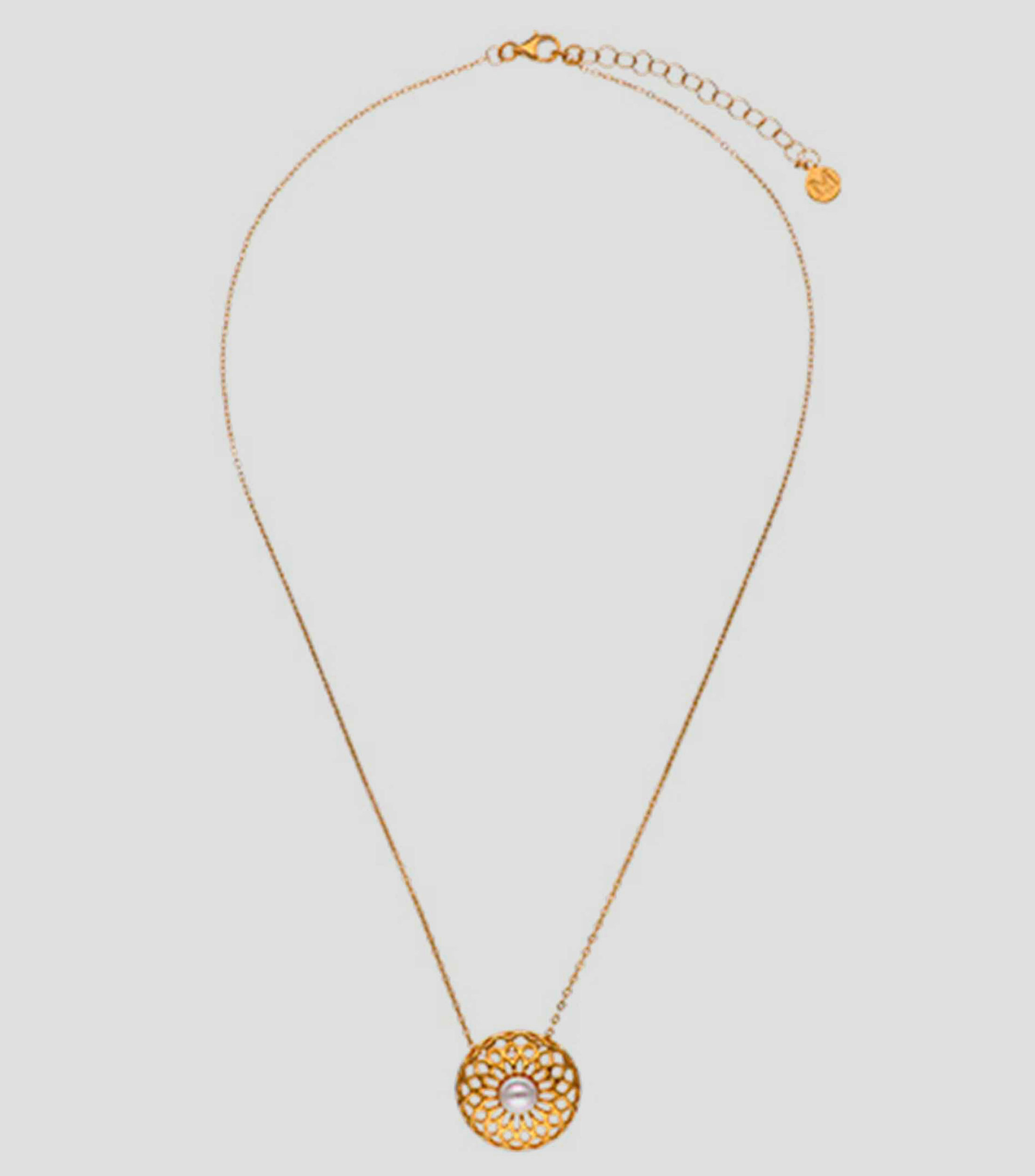 Collar con Dije Étnico y Perla Mujer