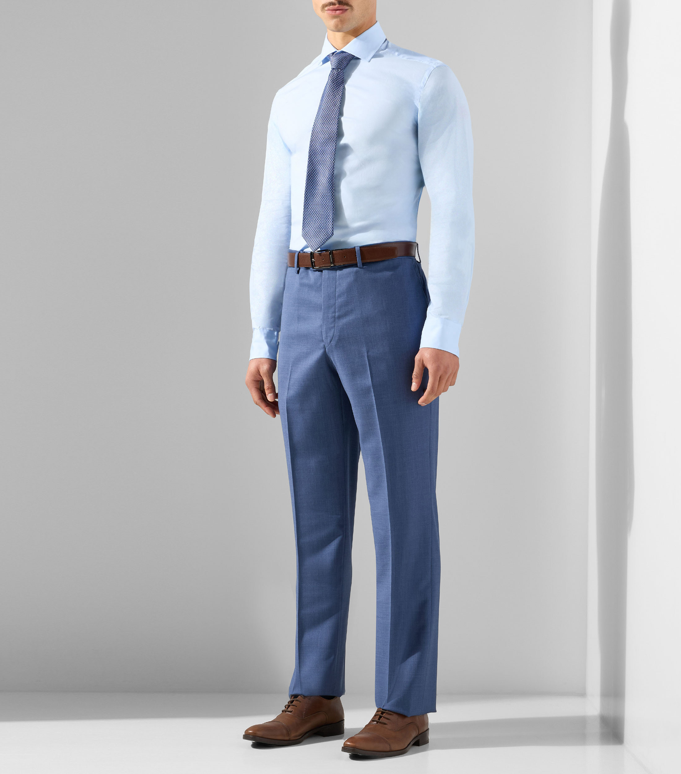 Camisa formal lisa manga larga Hombre