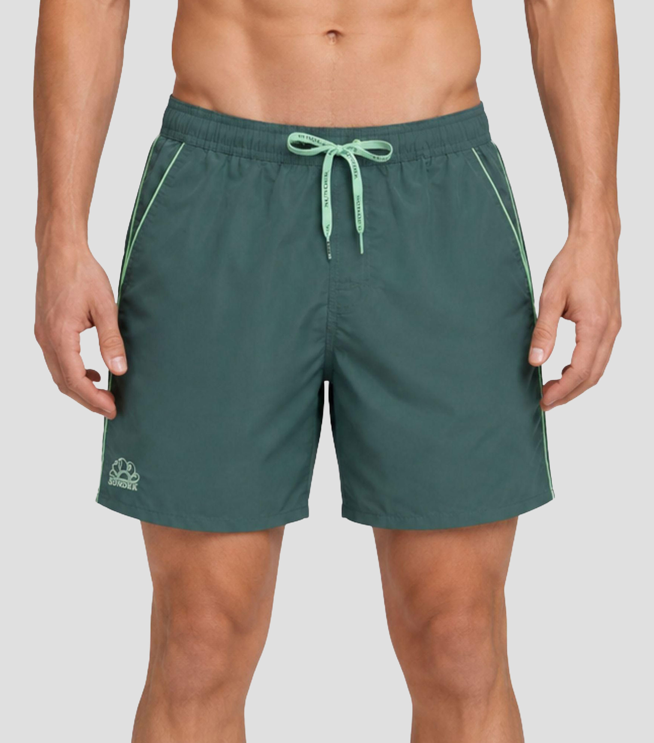 Traje de baño corto Liso Hombre