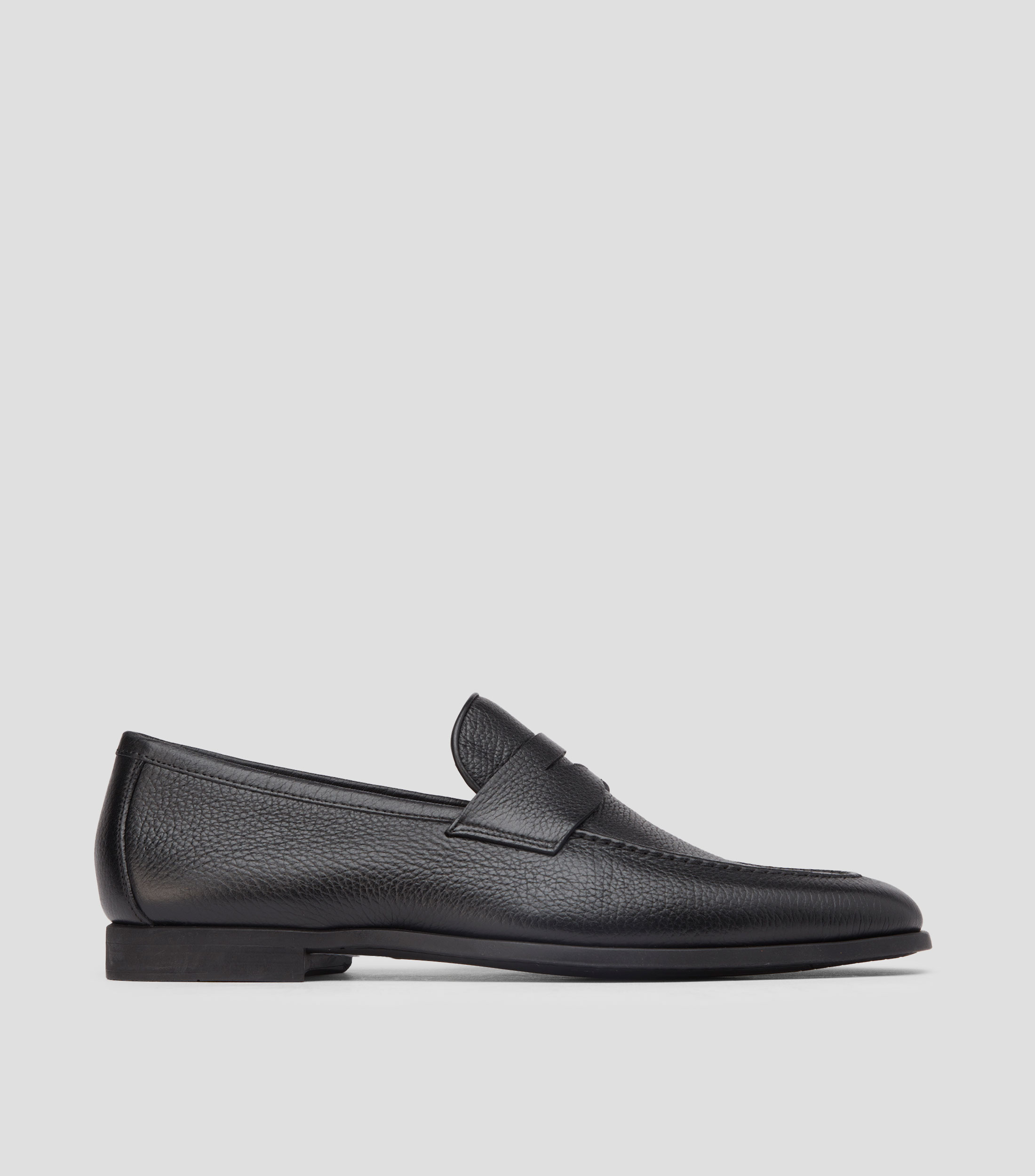 Mocasines lisos en piel vacuna Hombre