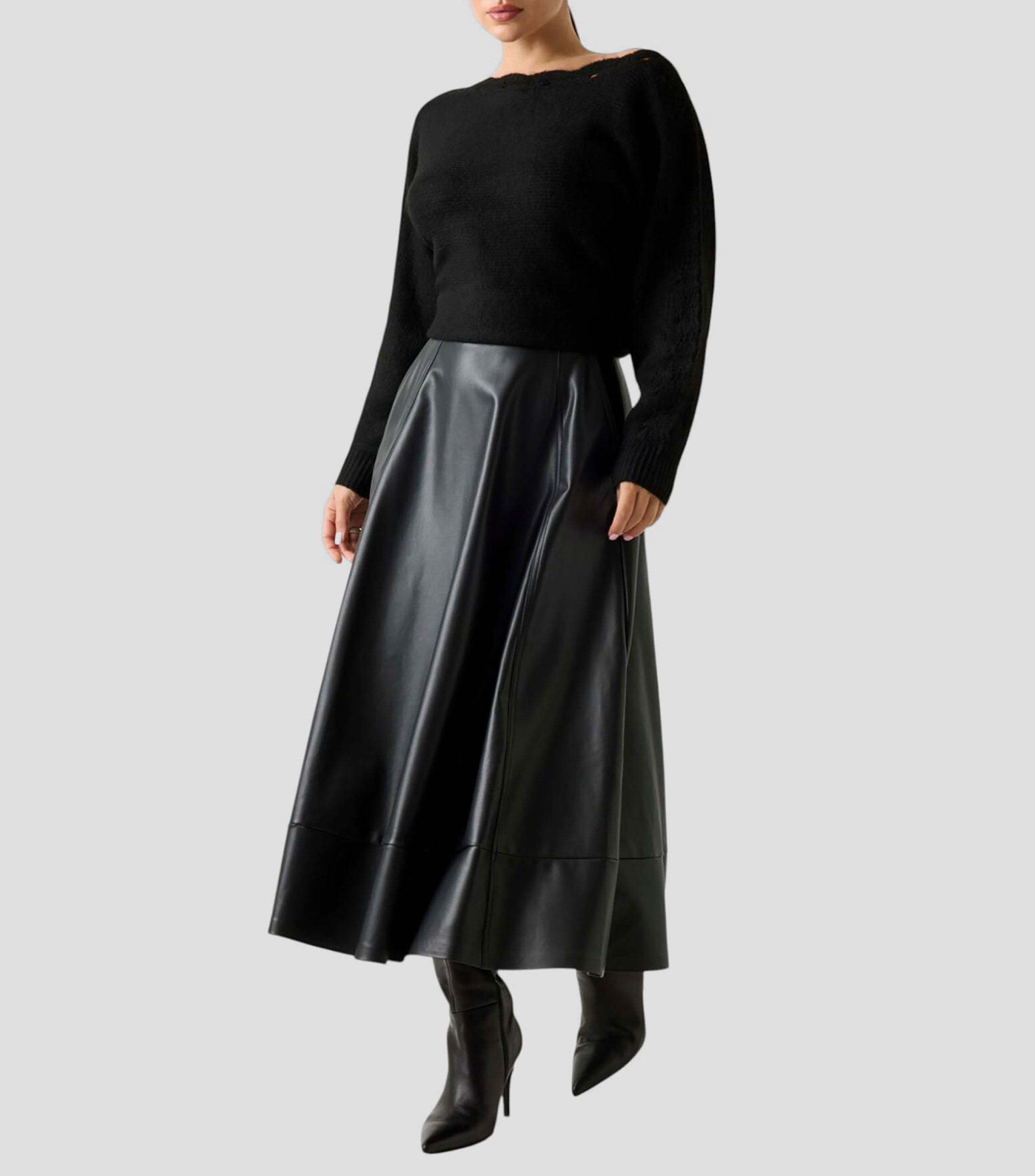 Suéter de cuello barco Mujer