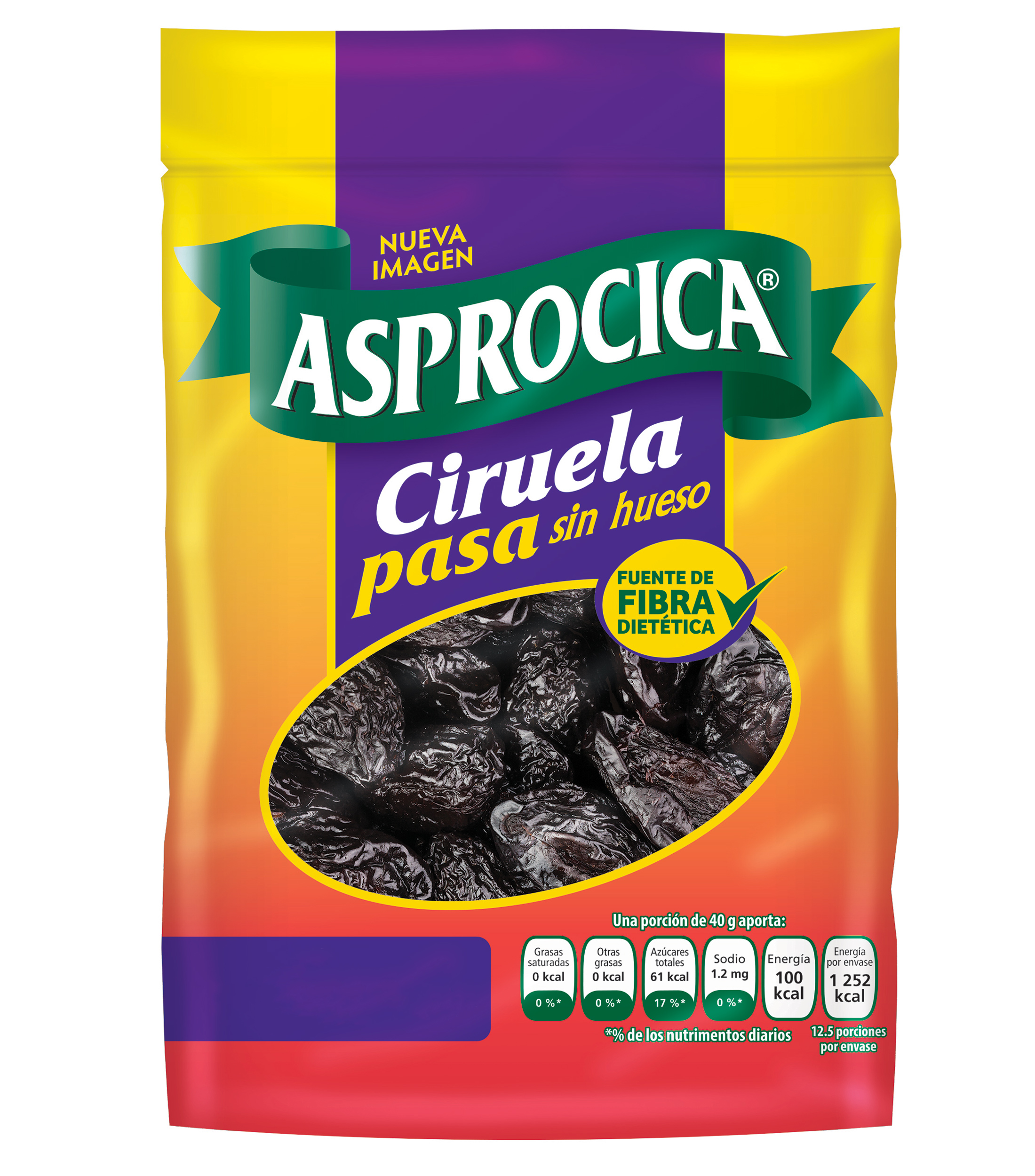 Ciruela Pasa sin Hueso Asprocica, 500 g