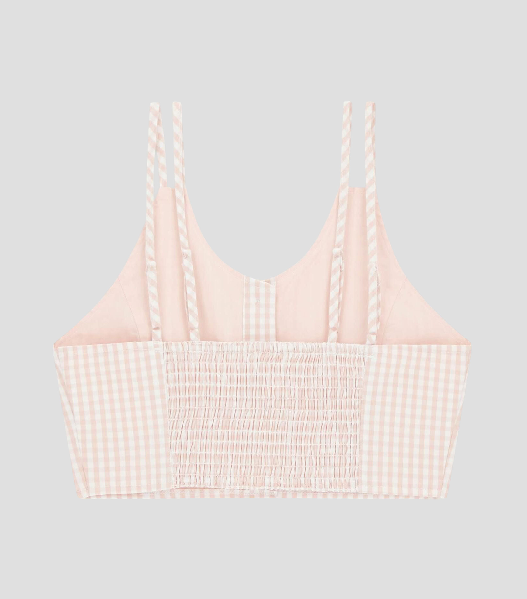 Blusa a cuadros sin mangas Niña