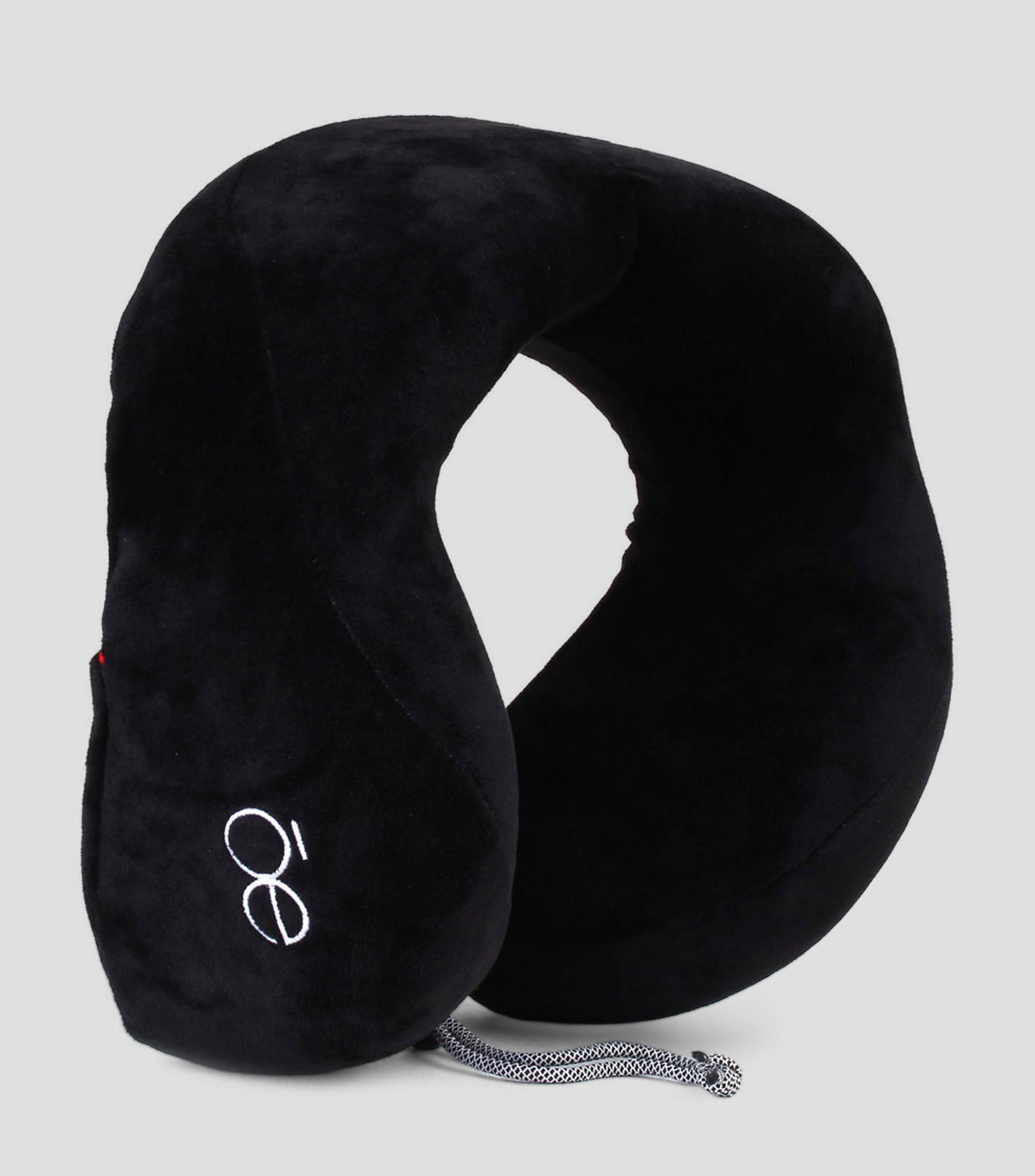 Almohada de viaje con antifaz Memory Foam Firme Ergo Negro