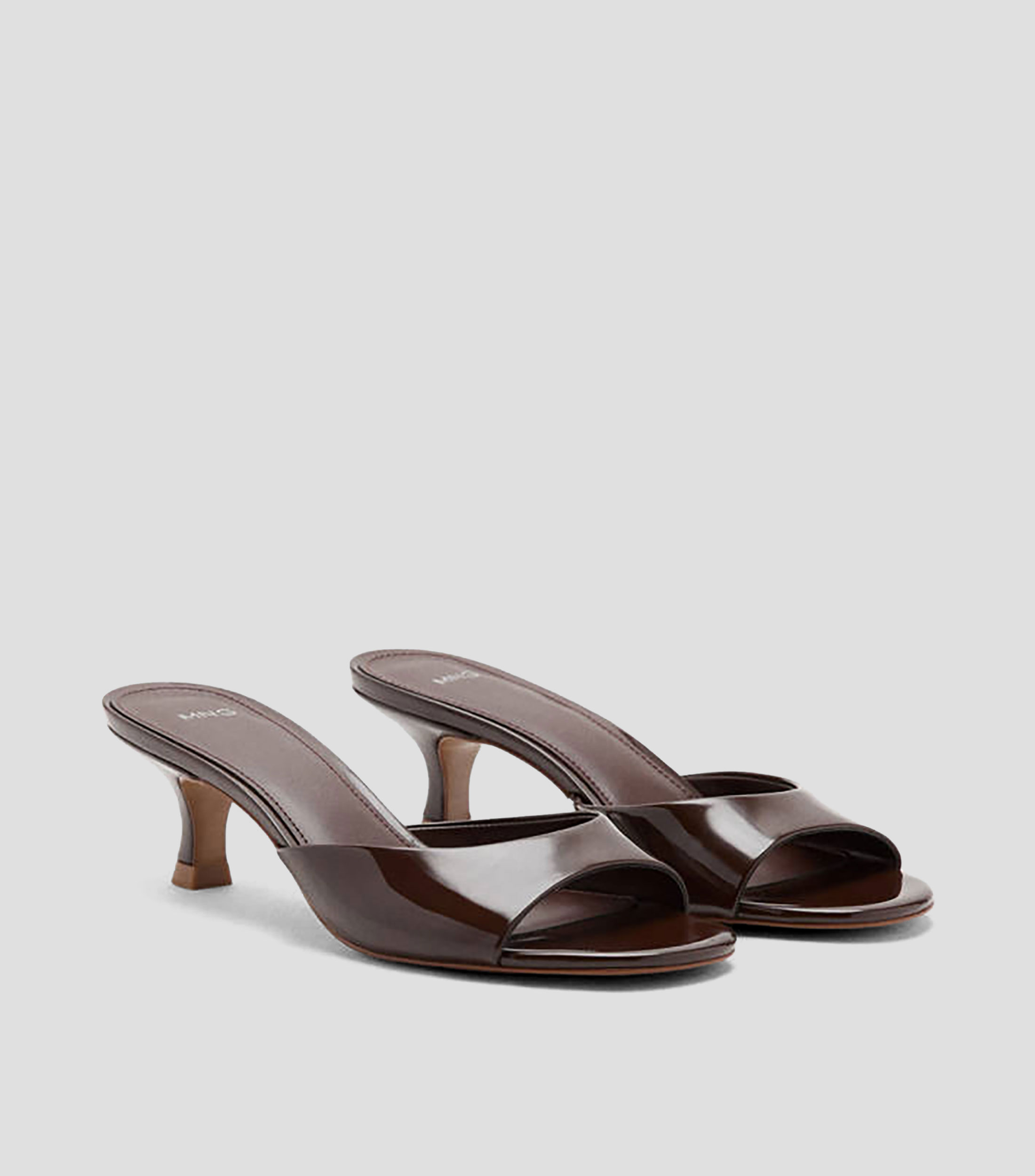 Sandalias tacón bajo delgado Mujer