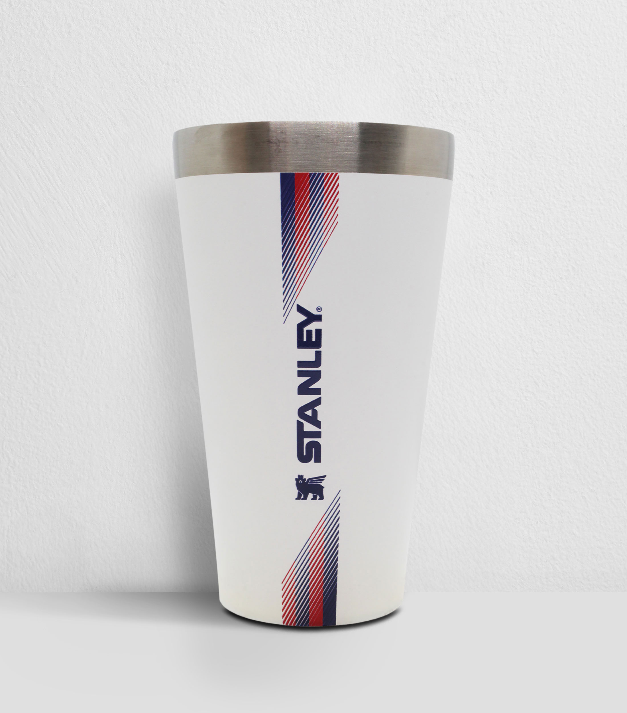 Vaso para cerveza USA acero inoxidable, 473 ml