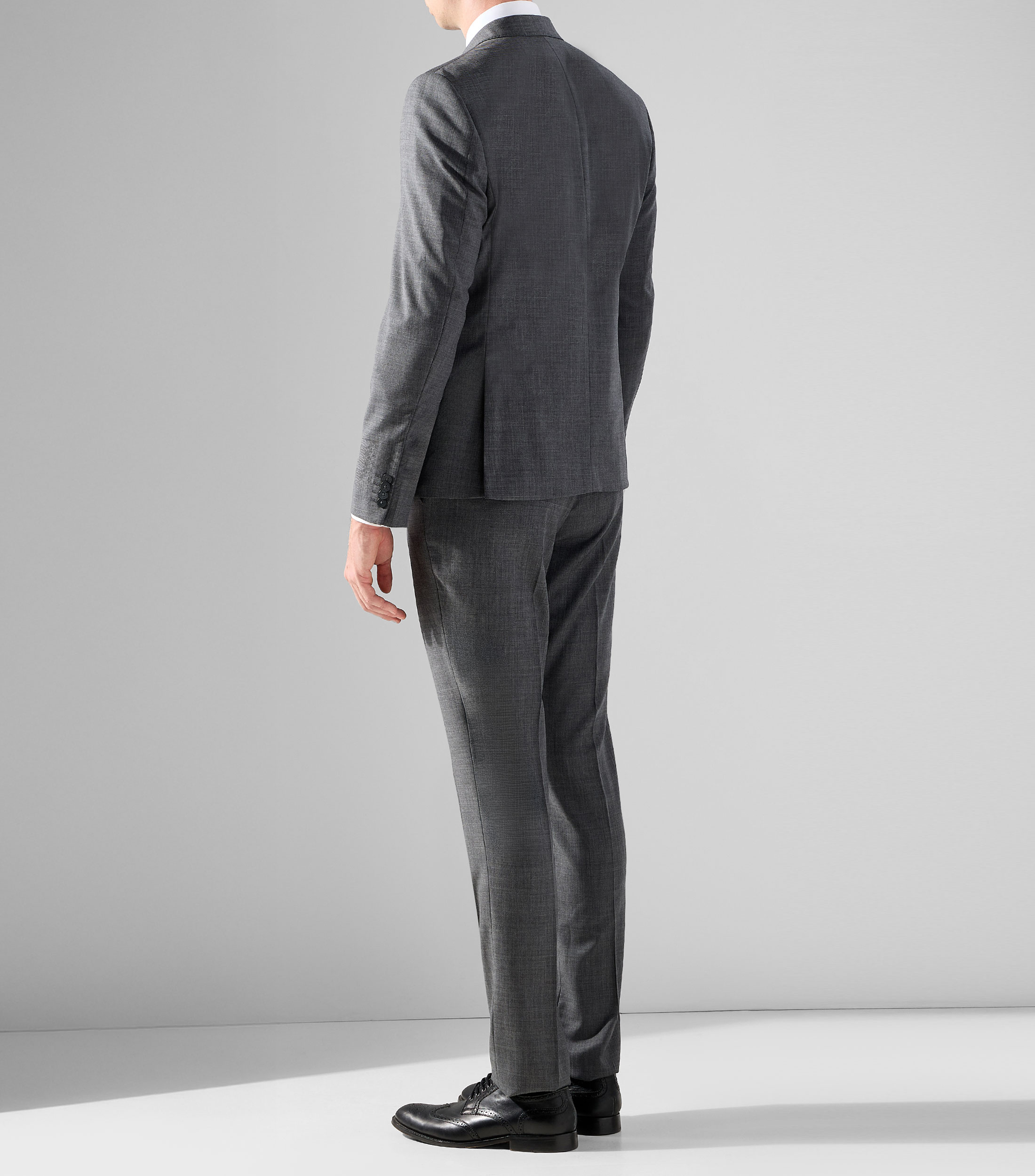 Traje en lana Slim Jaspeado Hombre