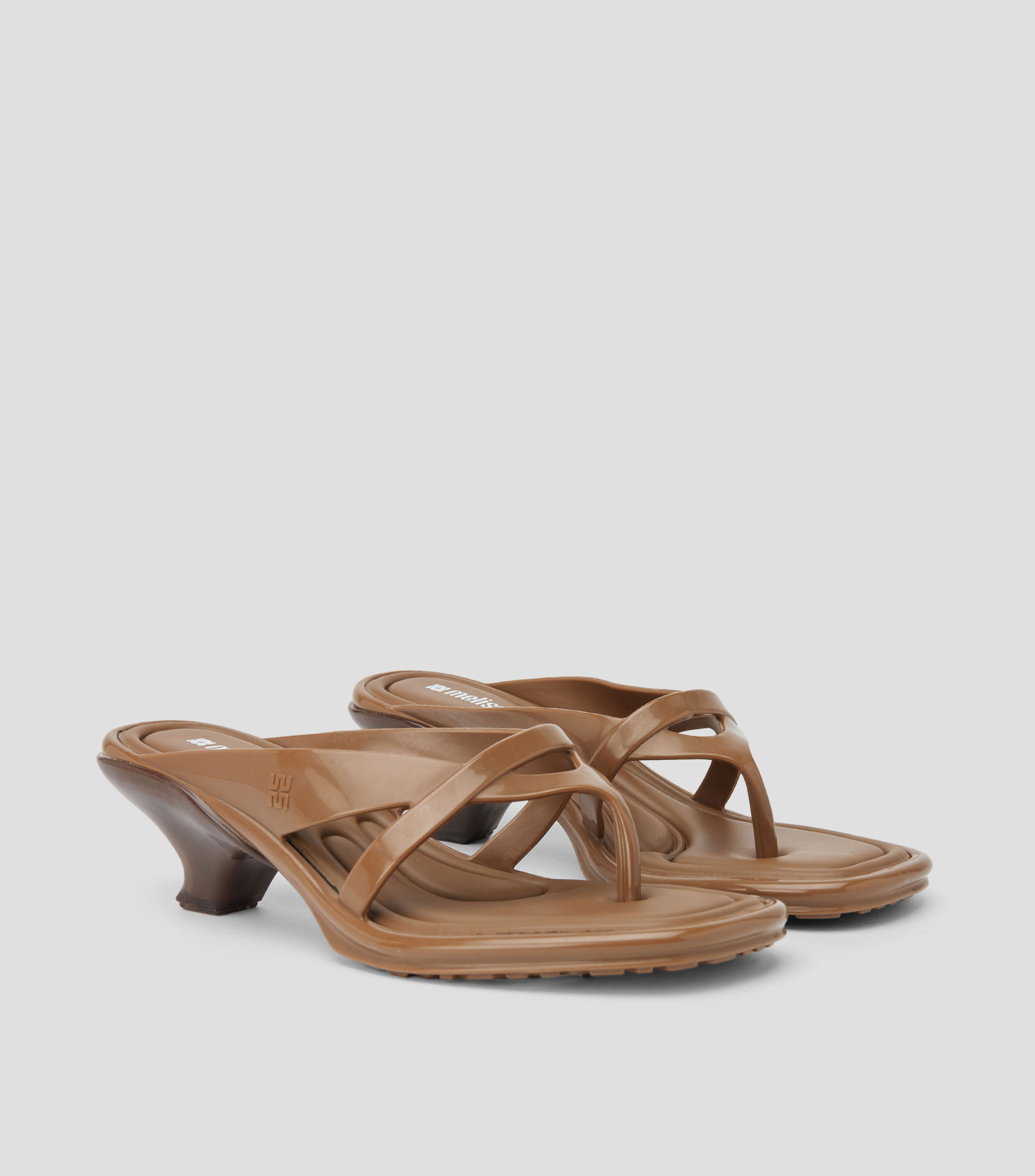 Zapatillas con tacón bajo cuadrado Mujer
