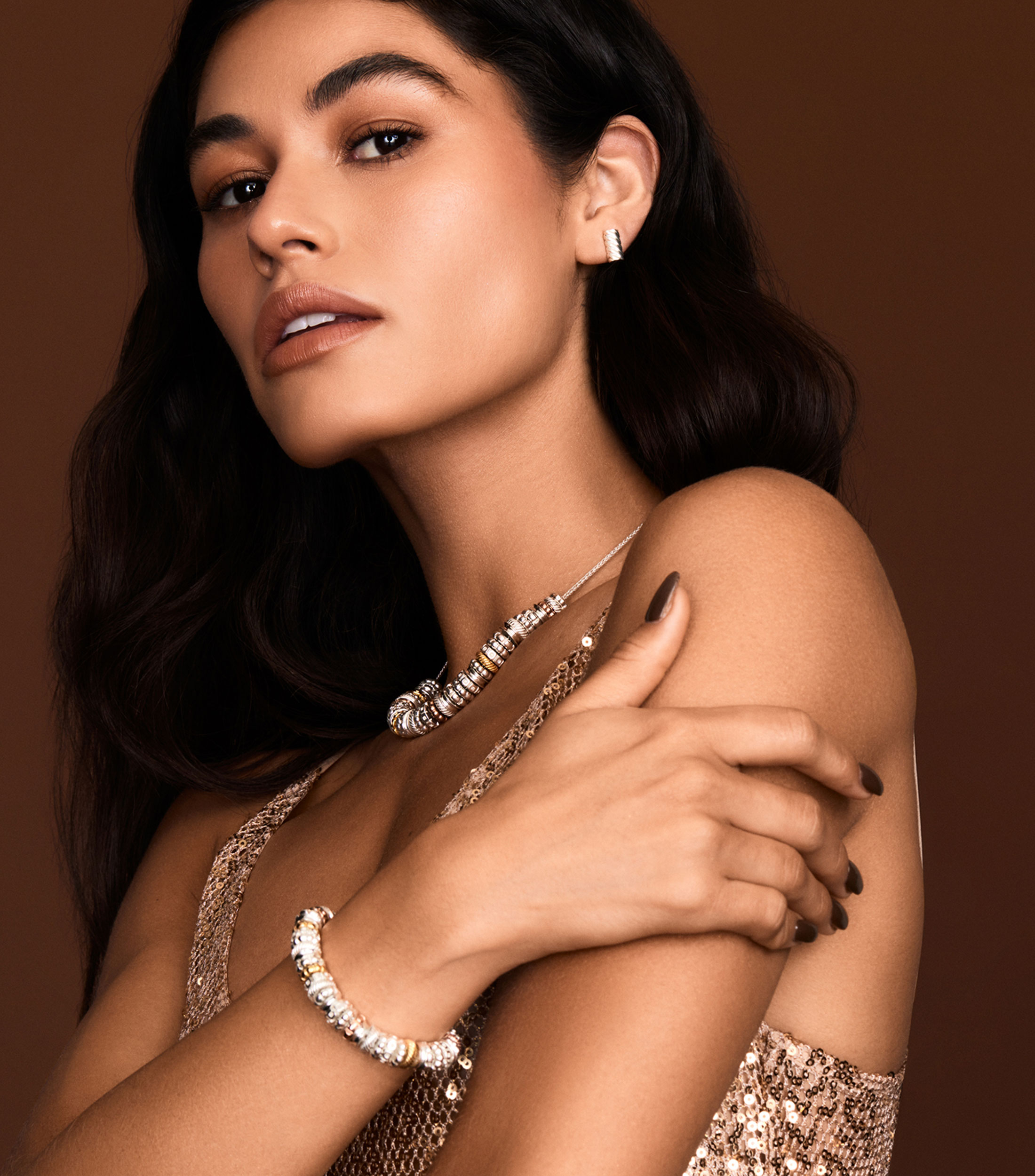 Gargantilla Canutillos en plata Xocolate Mujer