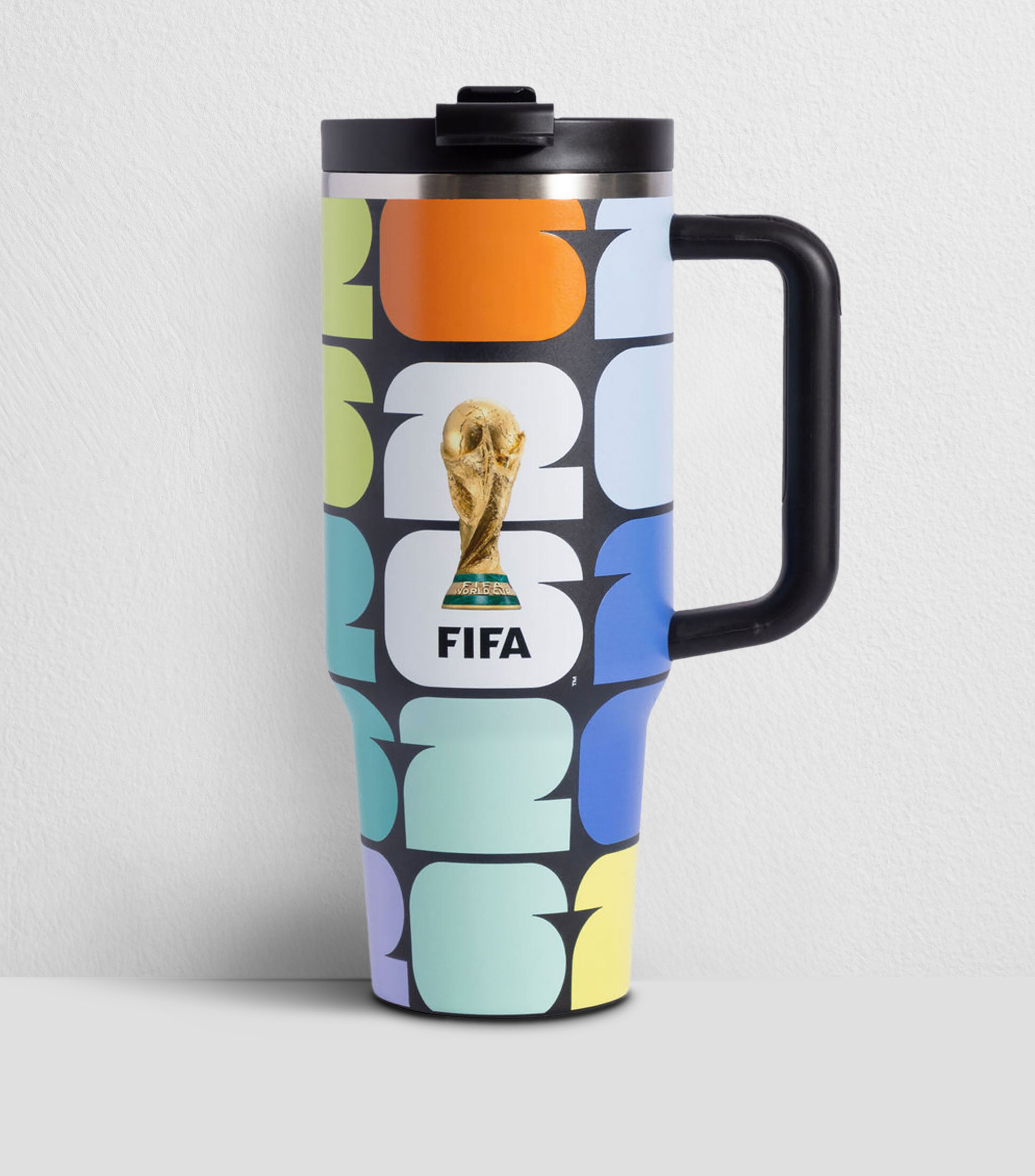 Termo FIFA World Cup 2026 multicolor en acero inoxidable, 1.18 ml