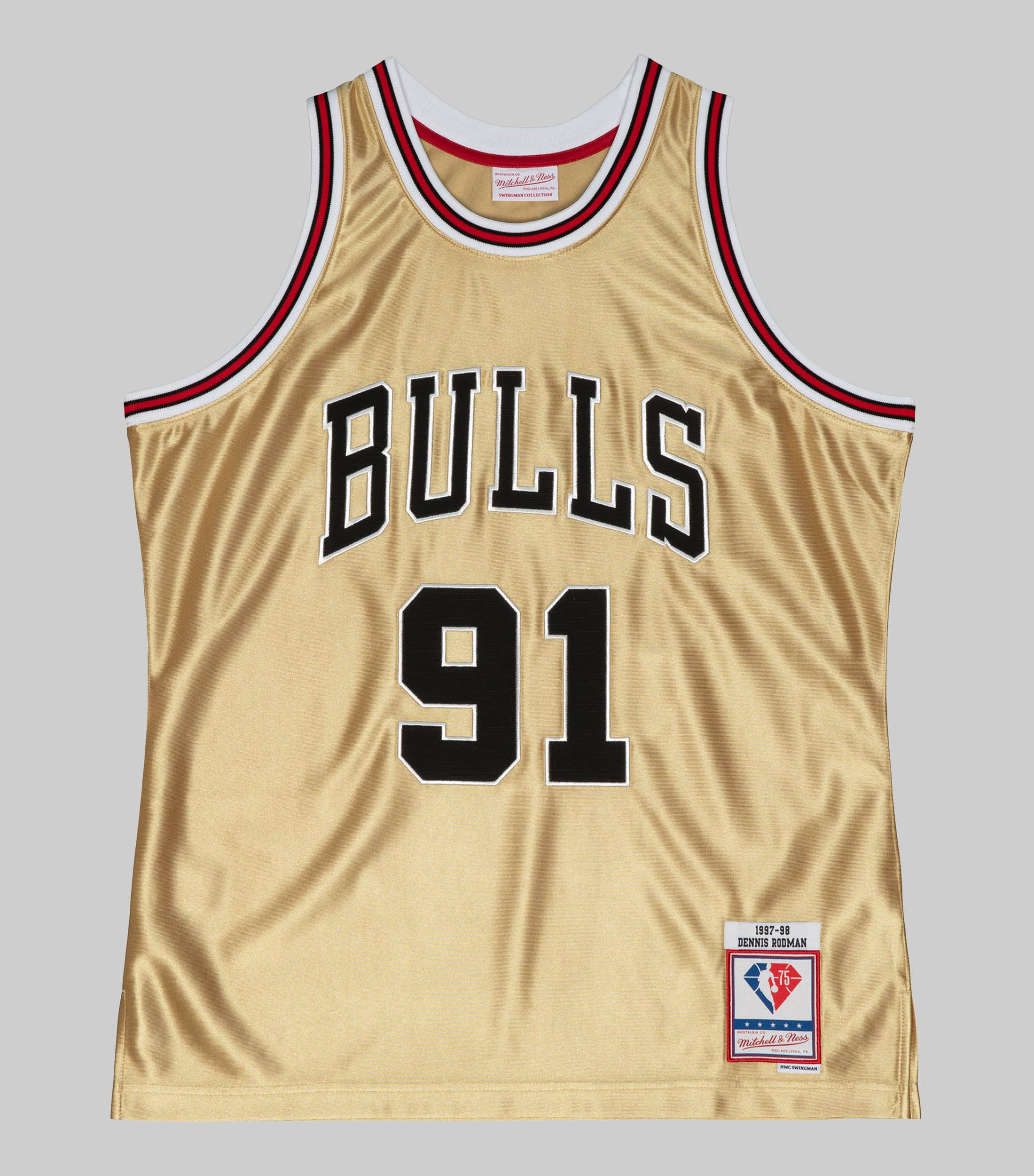 Maillot Authentique Chicago Bulls Dennis Rodman 1995 - Signé - Certifié Fanatics Authentic