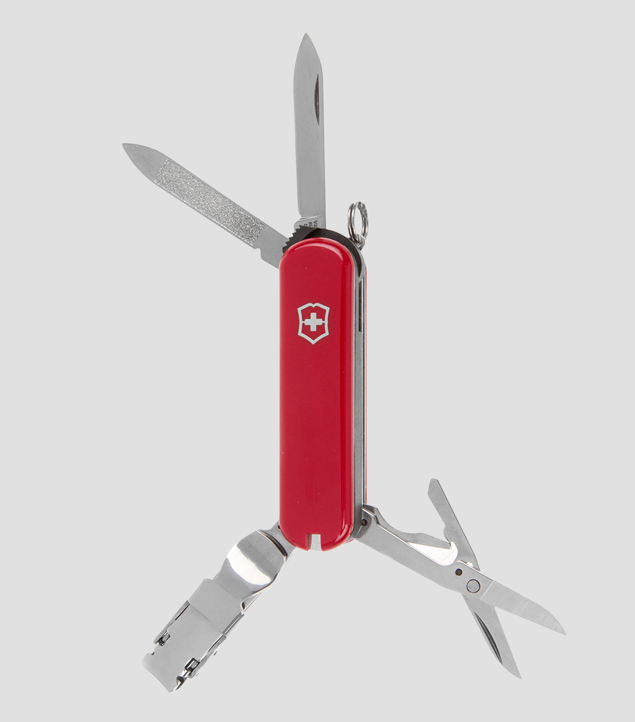 Navaja con Cortaúñas W580 Roja