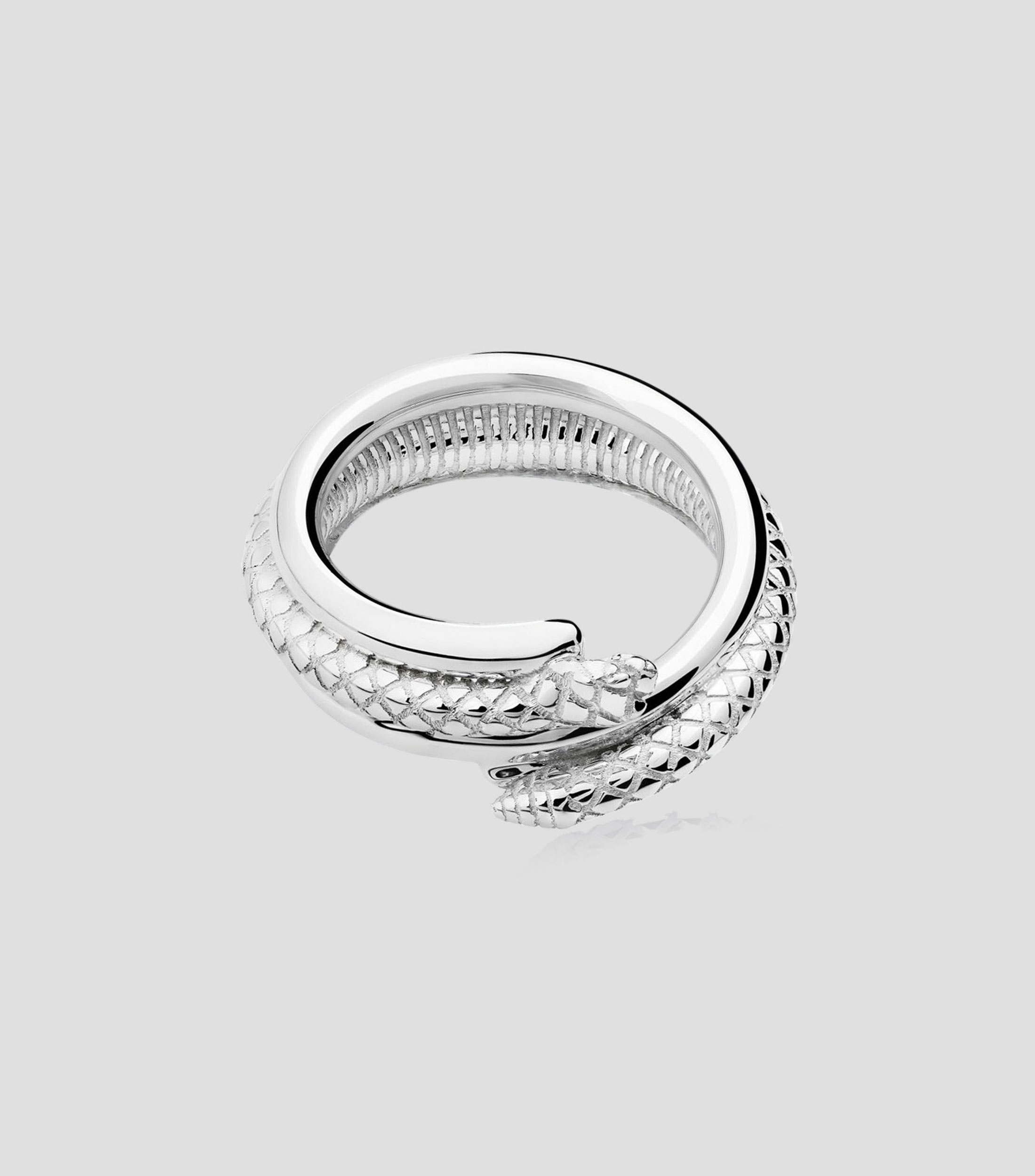 Anillo en plata Serpiente Mujer