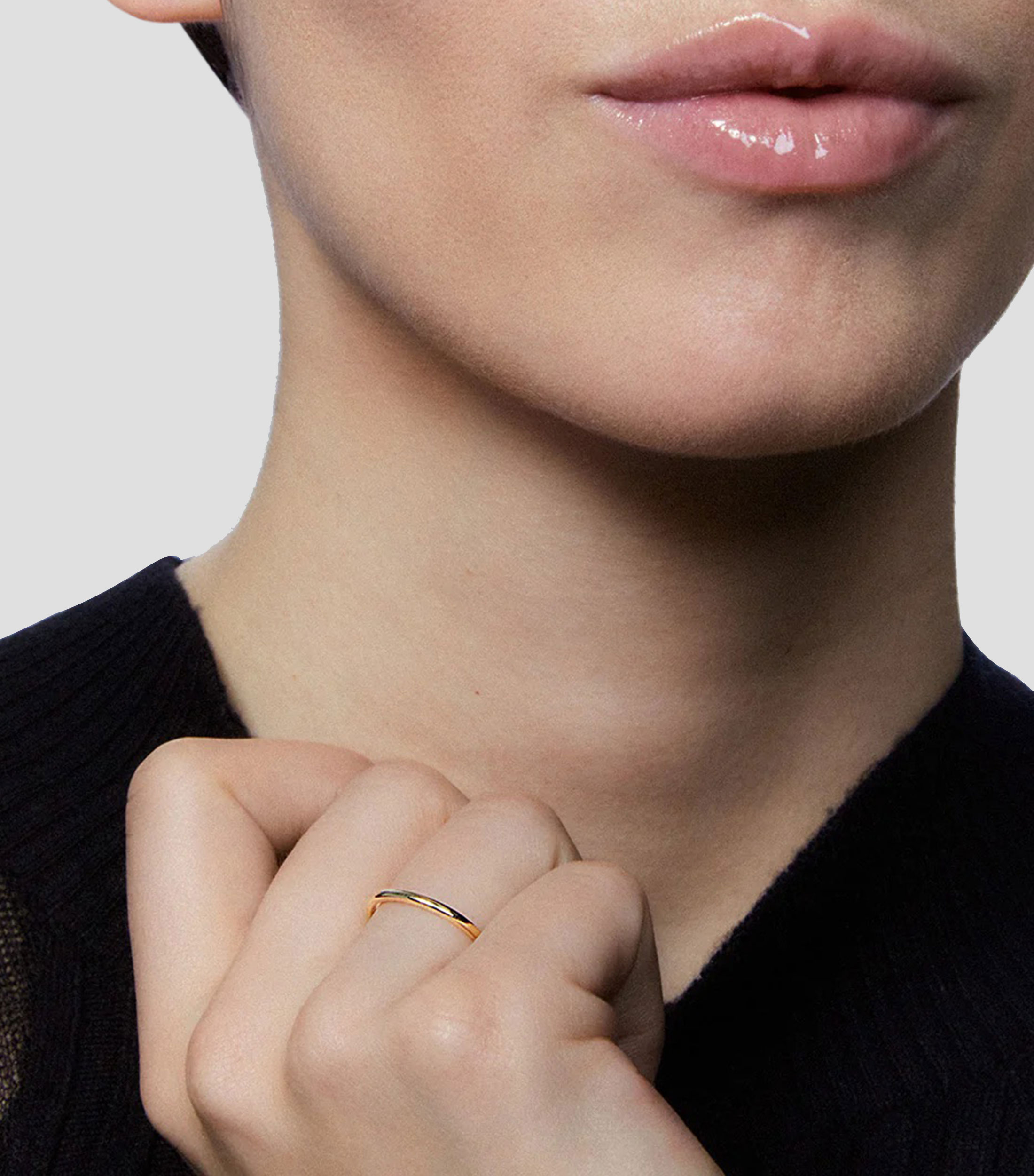 Anillo en Oro amarillo 18 Kts Alianza de Boda Mujer