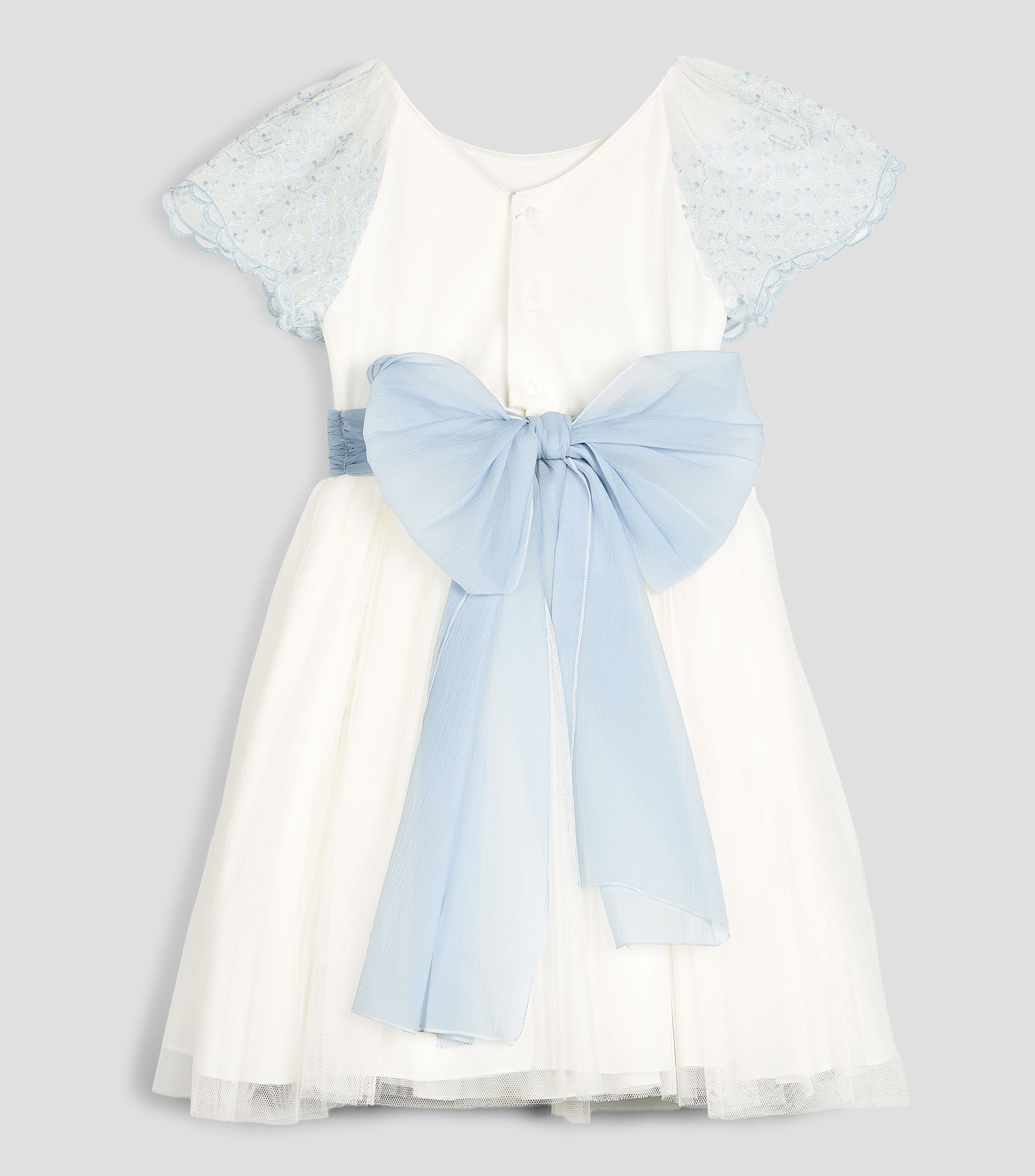 Vestido de ceremonia liso Niña