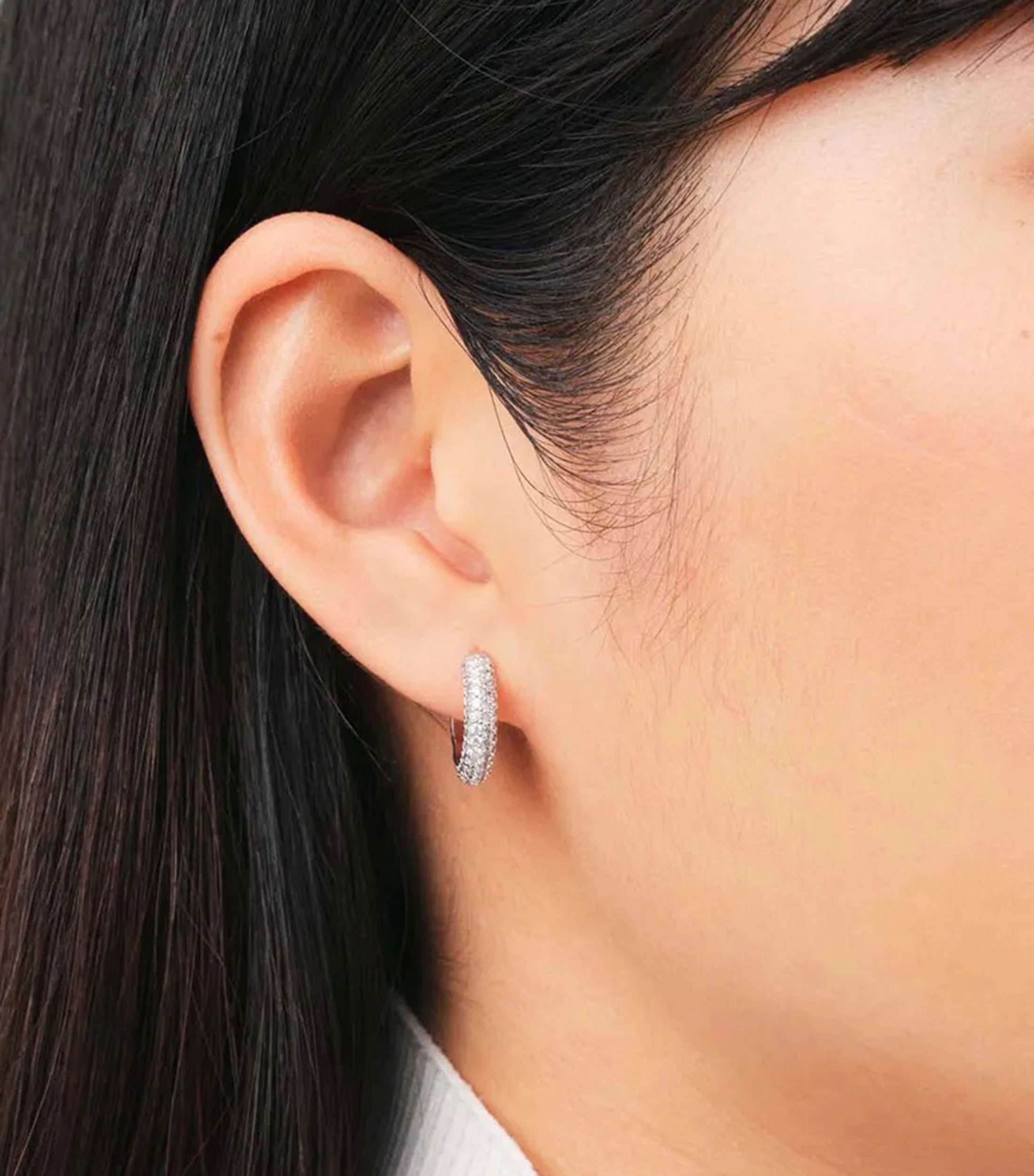 Aretes con cristales Mujer