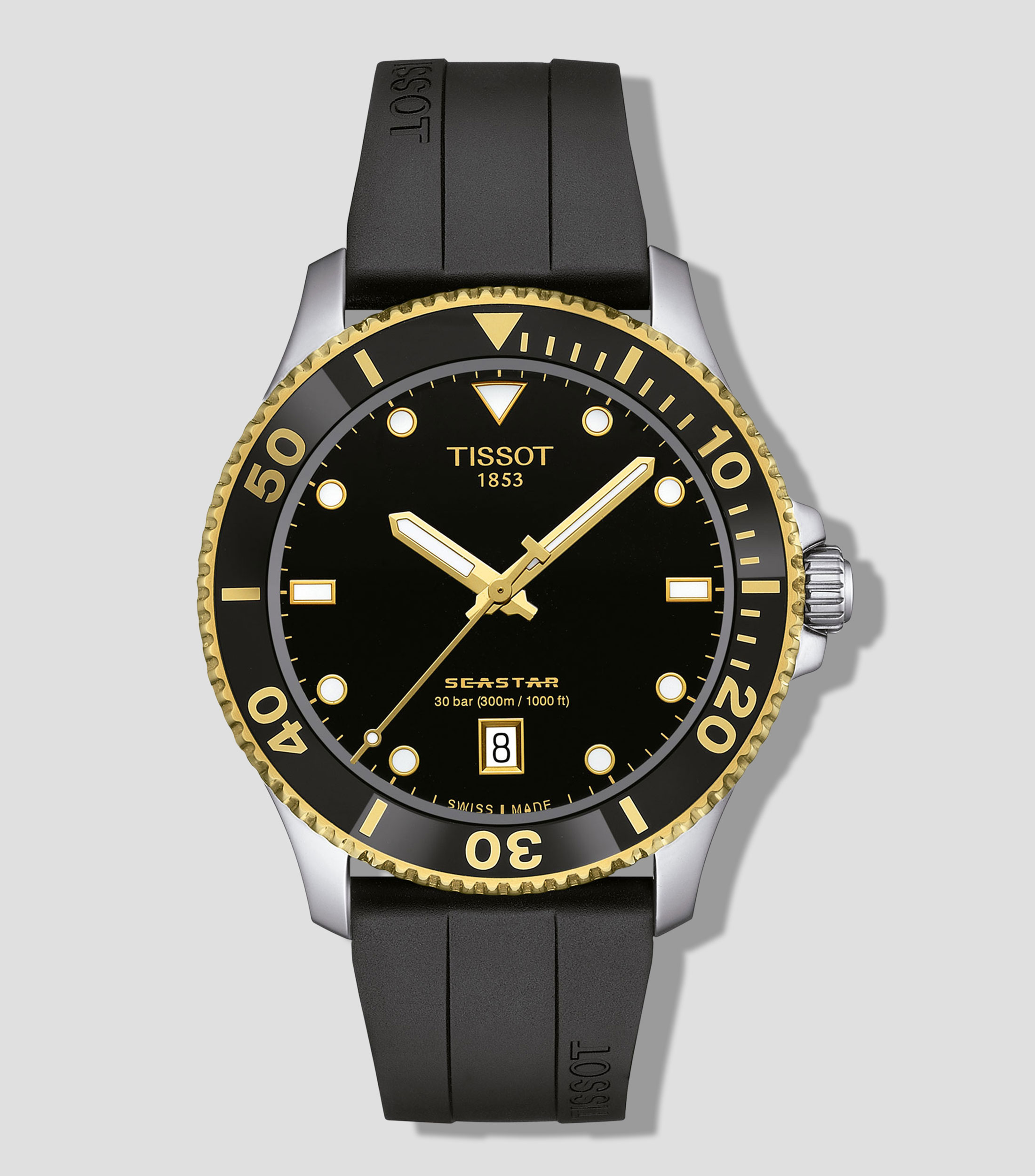 Reloj para Hombre Seastar 1000 Casual, Dorado, Negro