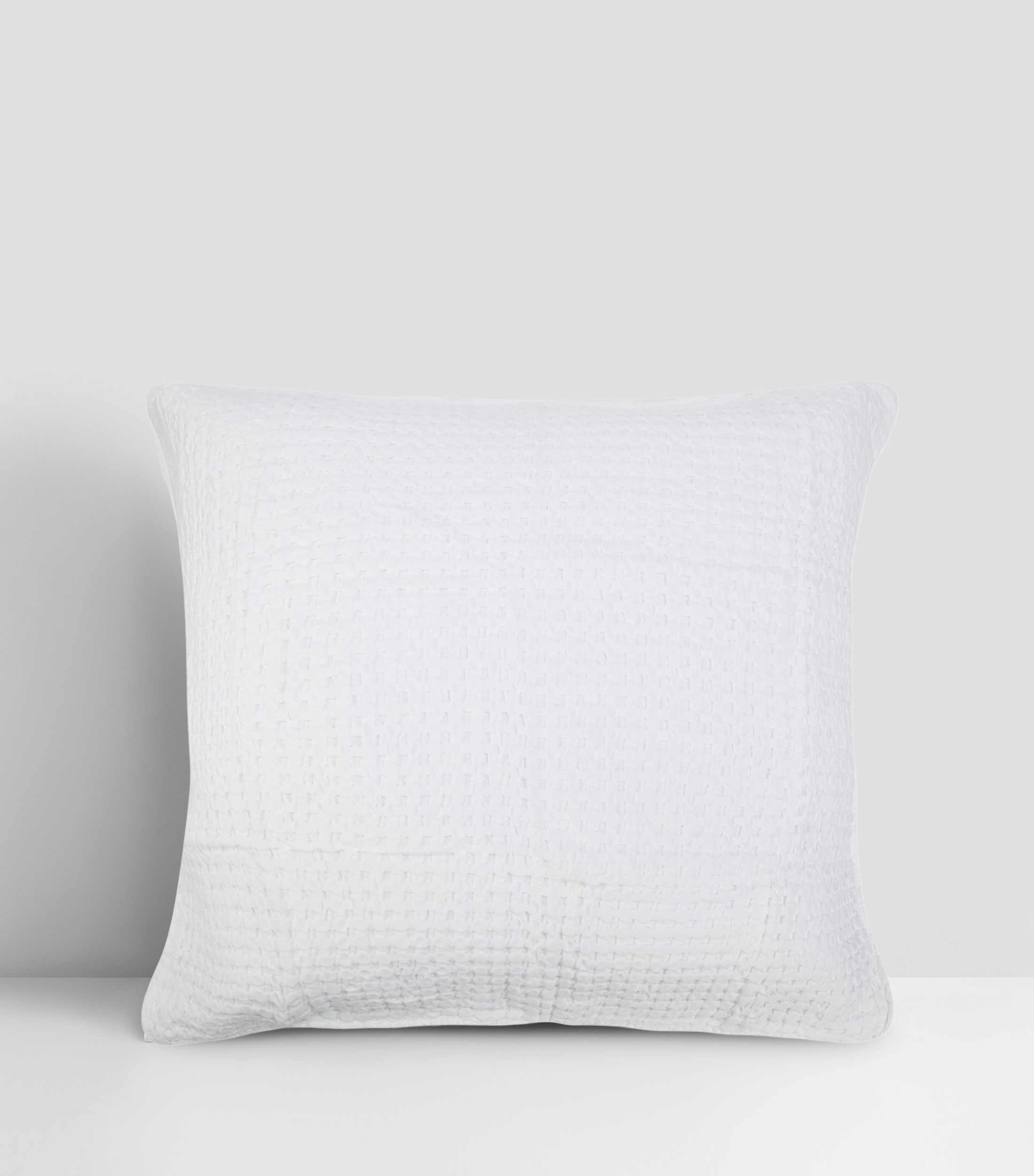 Funda Decorativa Euro Sham Cuadrille Blanca