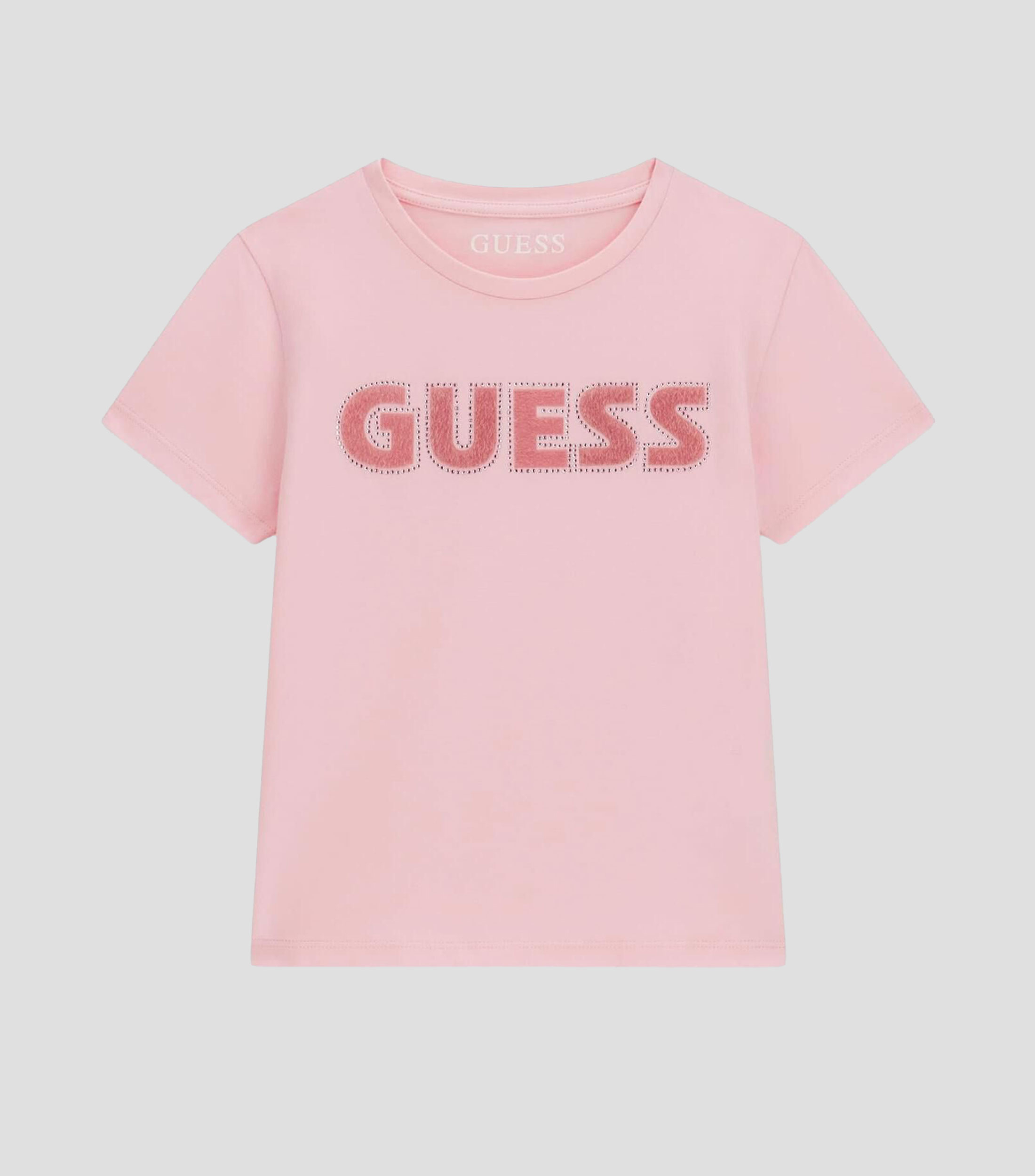Playera cuello redondo manga corta estampada Niña