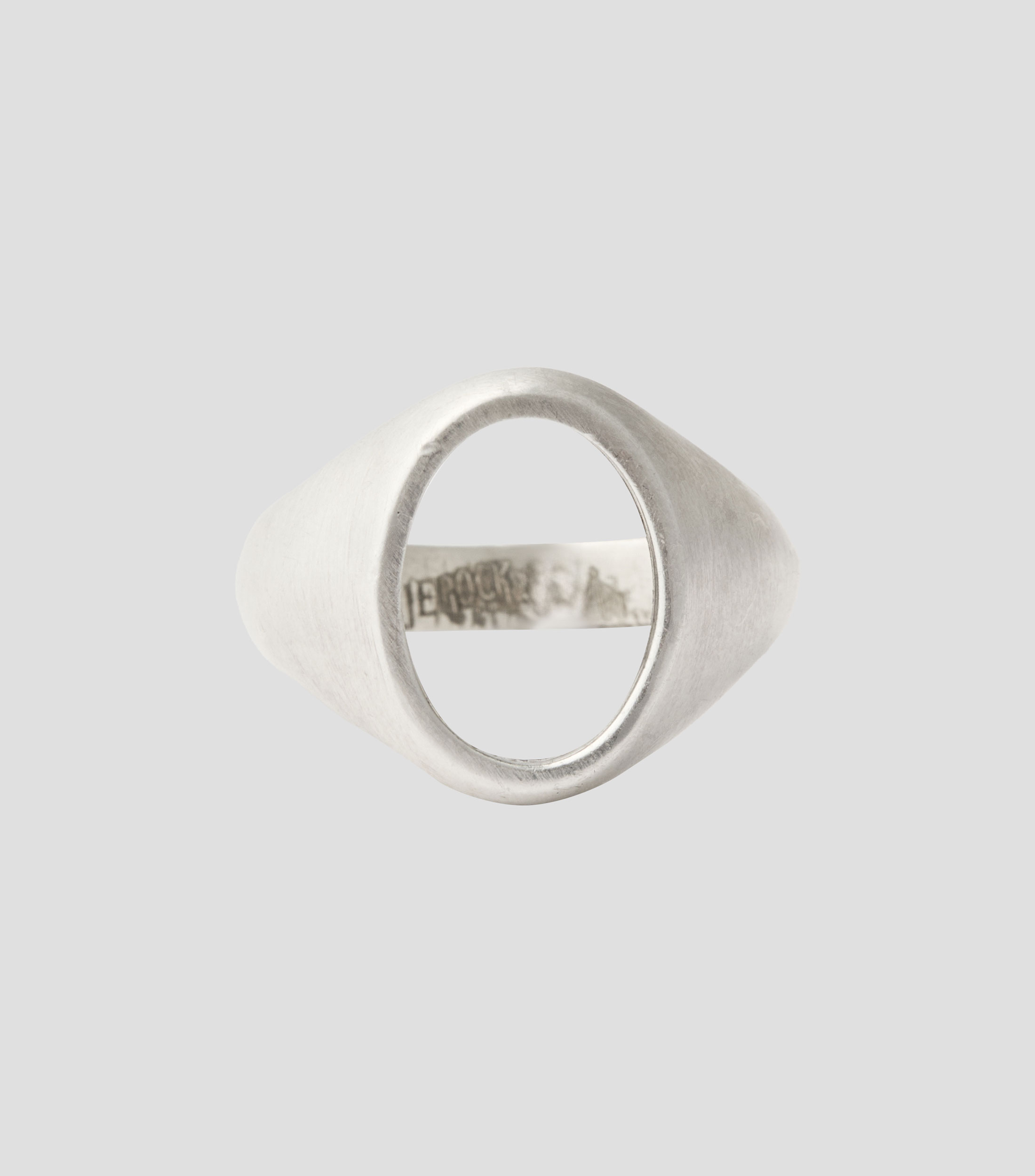 Anillo Geometrico Ovalado Hombre