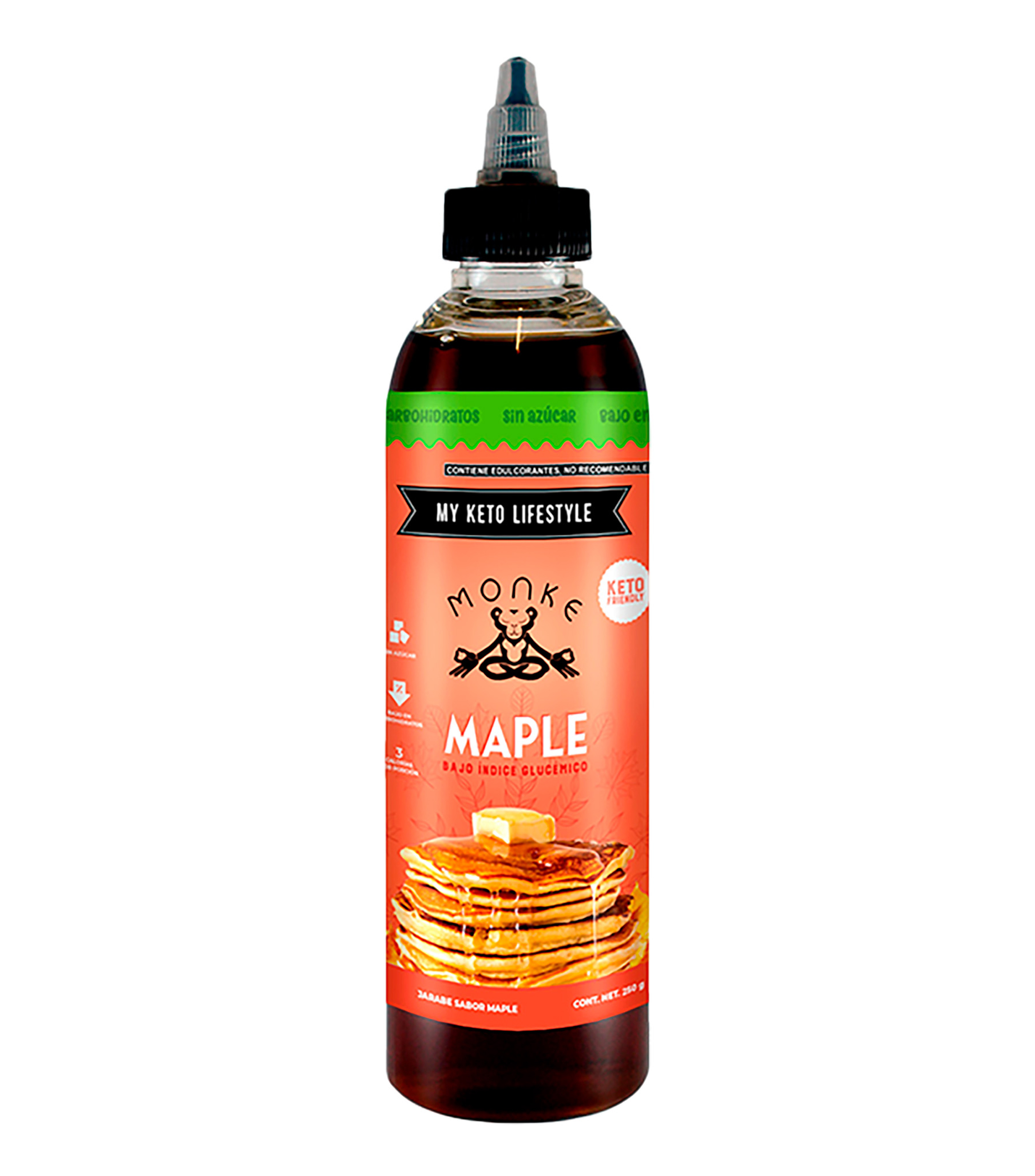 Monke Jarabe Monk Fruit sabor maple, 250 g El Palacio de Hierro