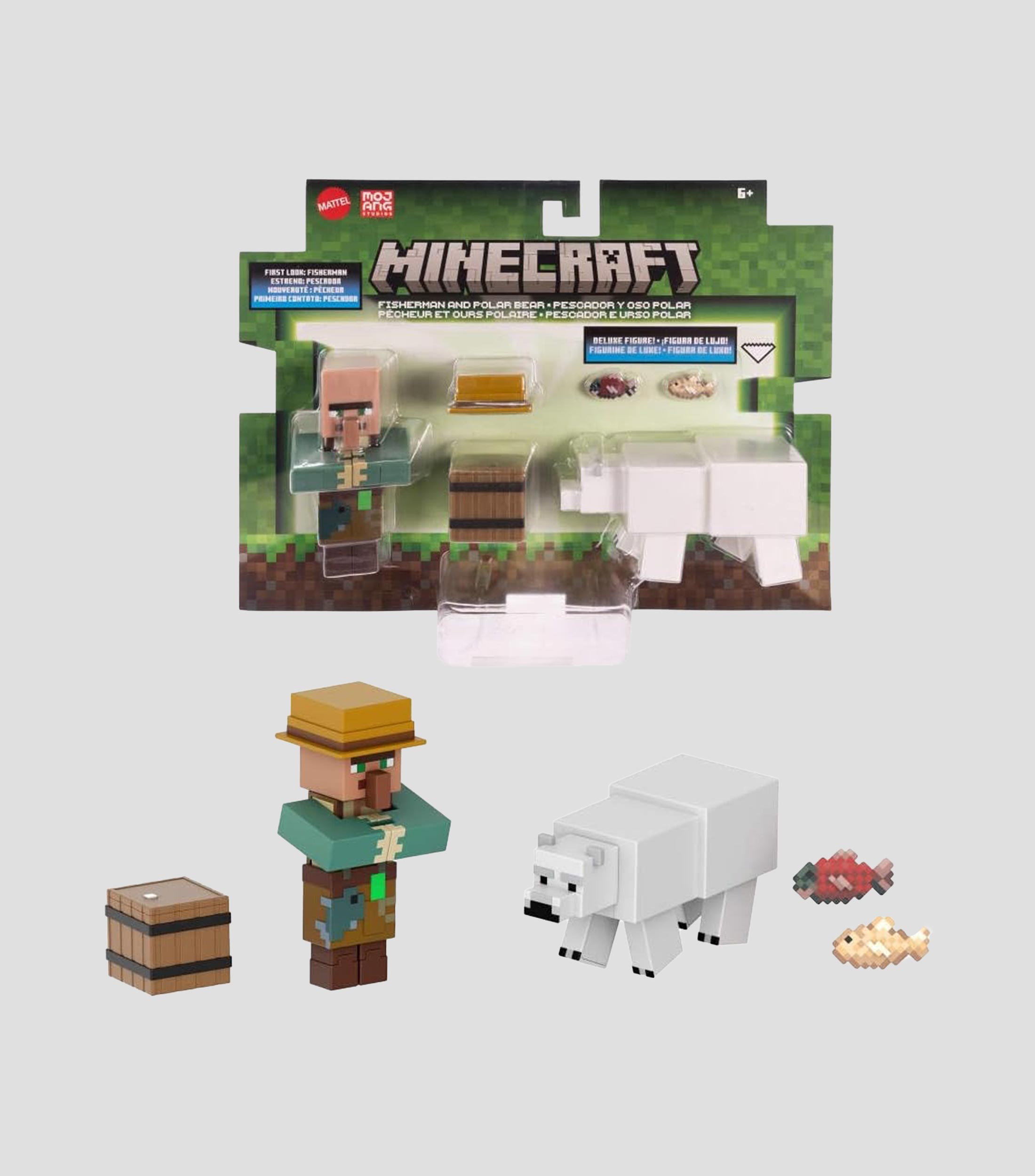 Set Minecraft Pescador y Oso Polar