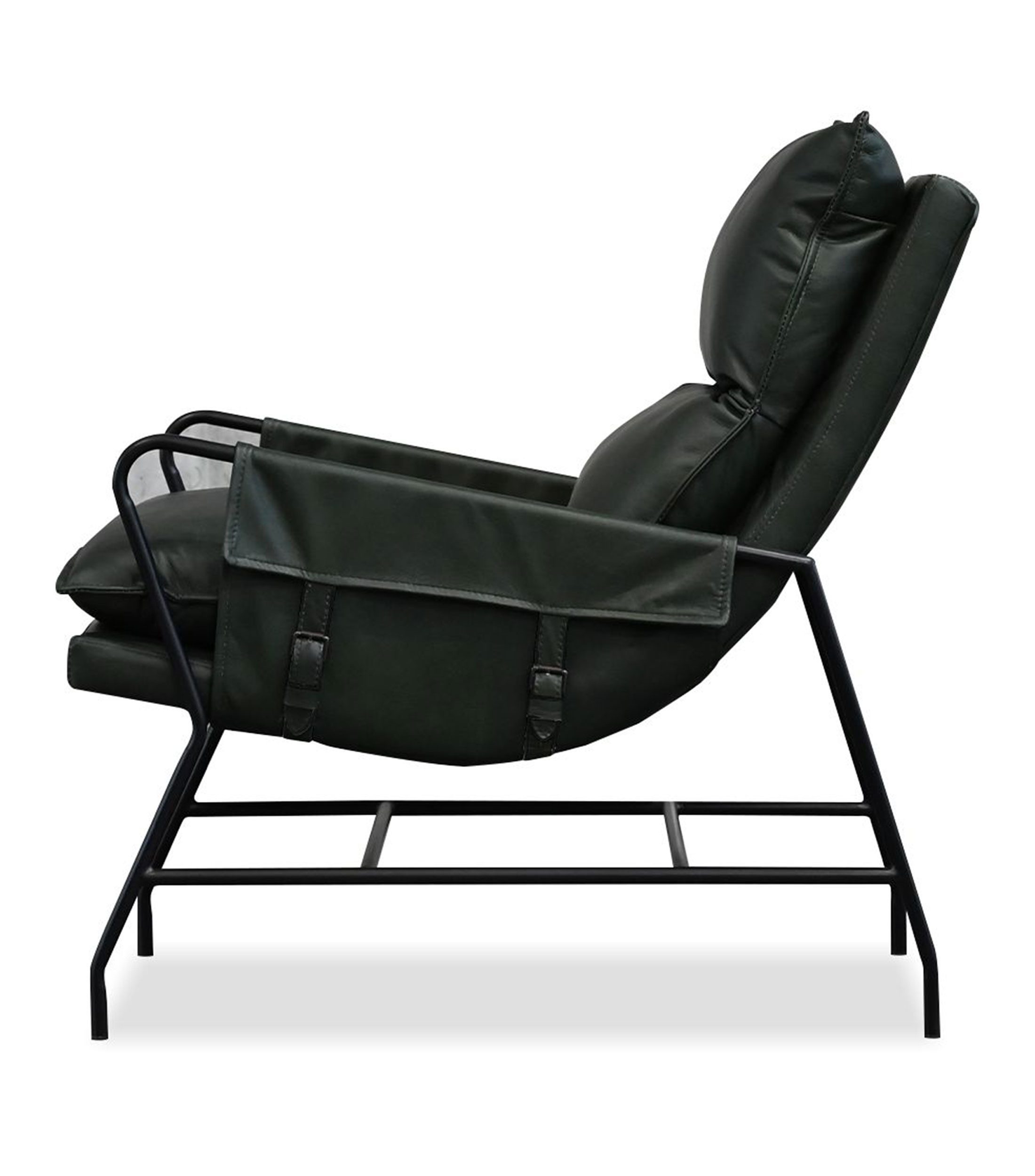 Sillon en piel Meier verde
