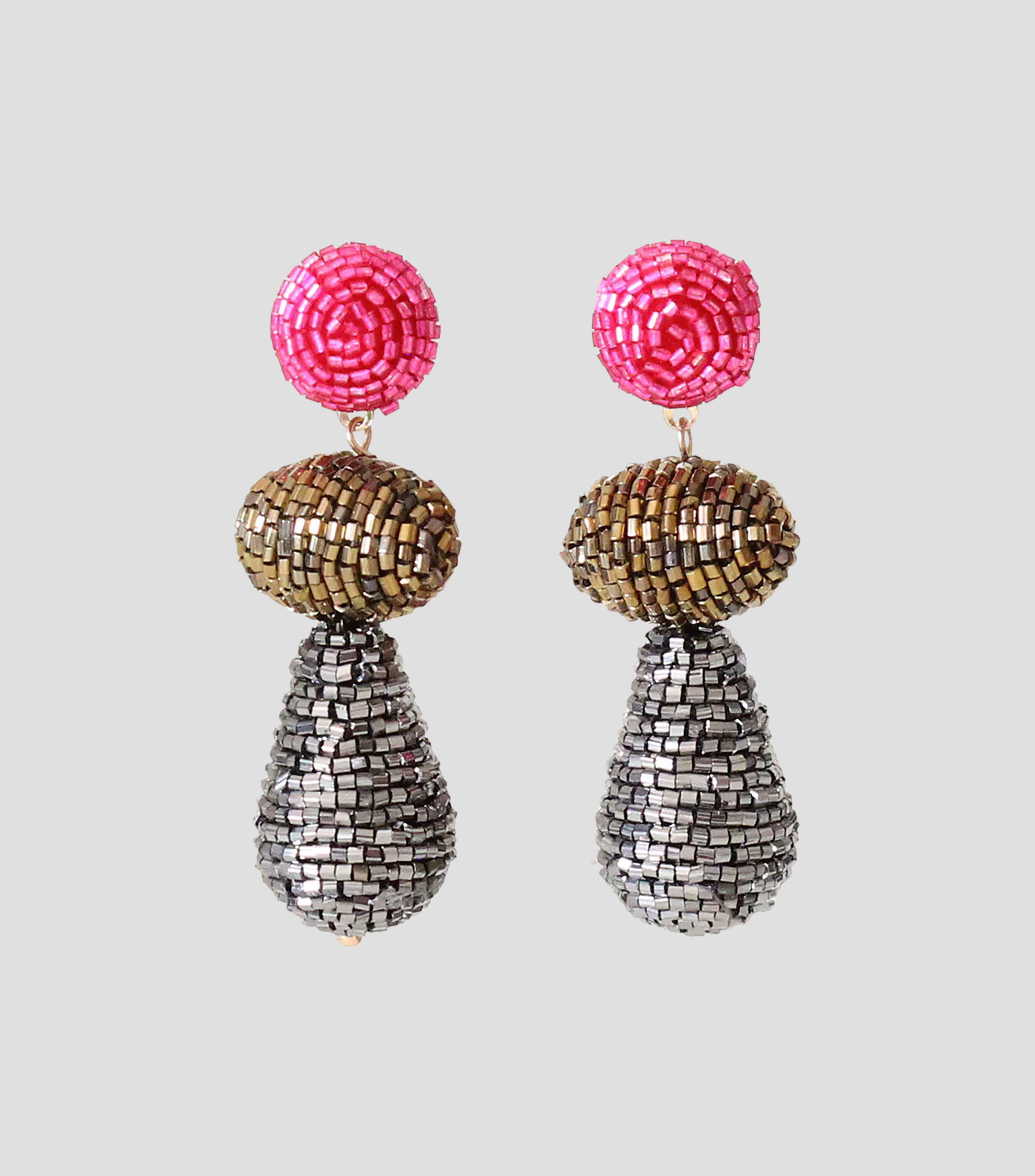 Aretes Multi triple figura Mujer