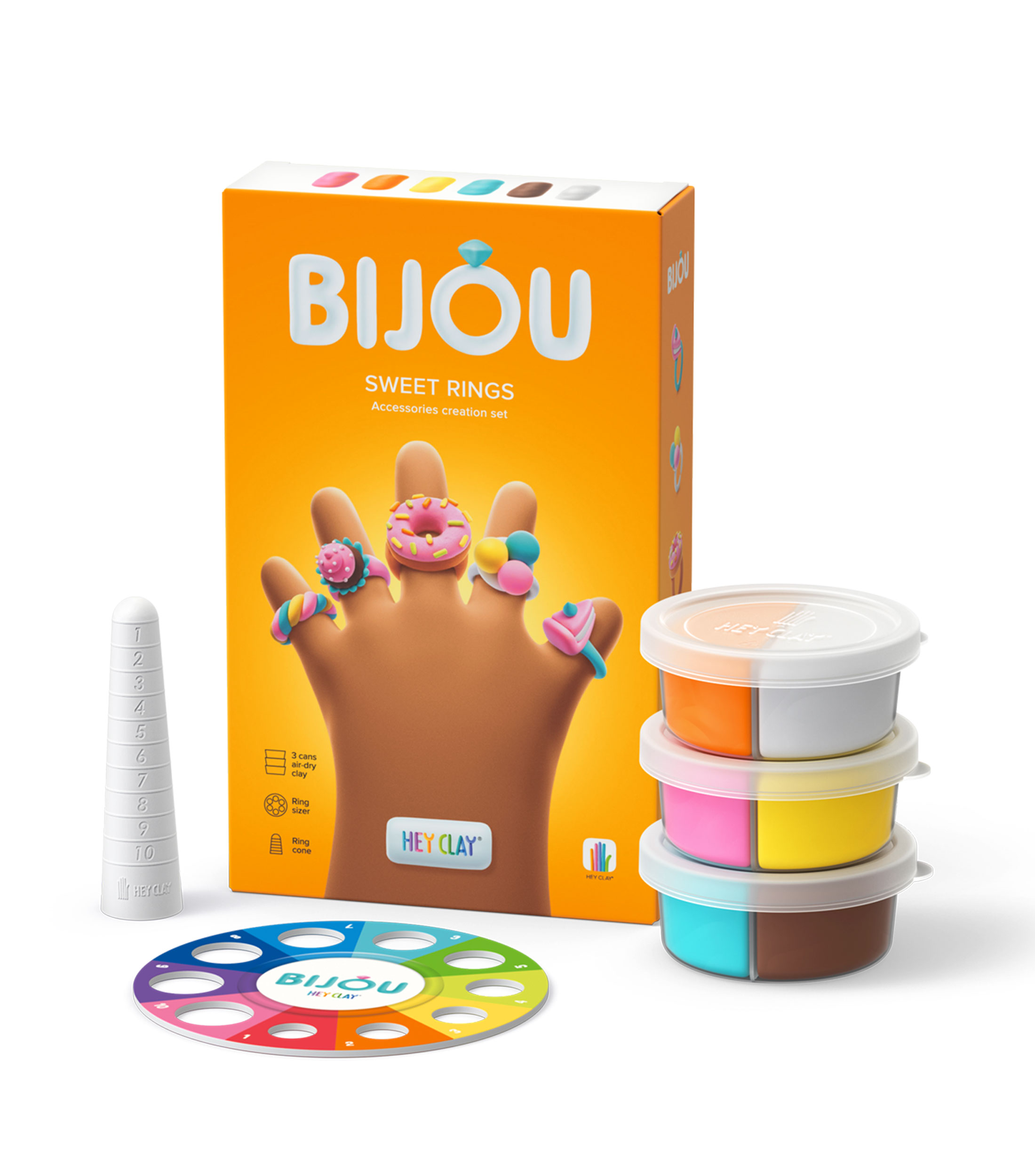 Anillos dulces, serie Bijou, 3 latas