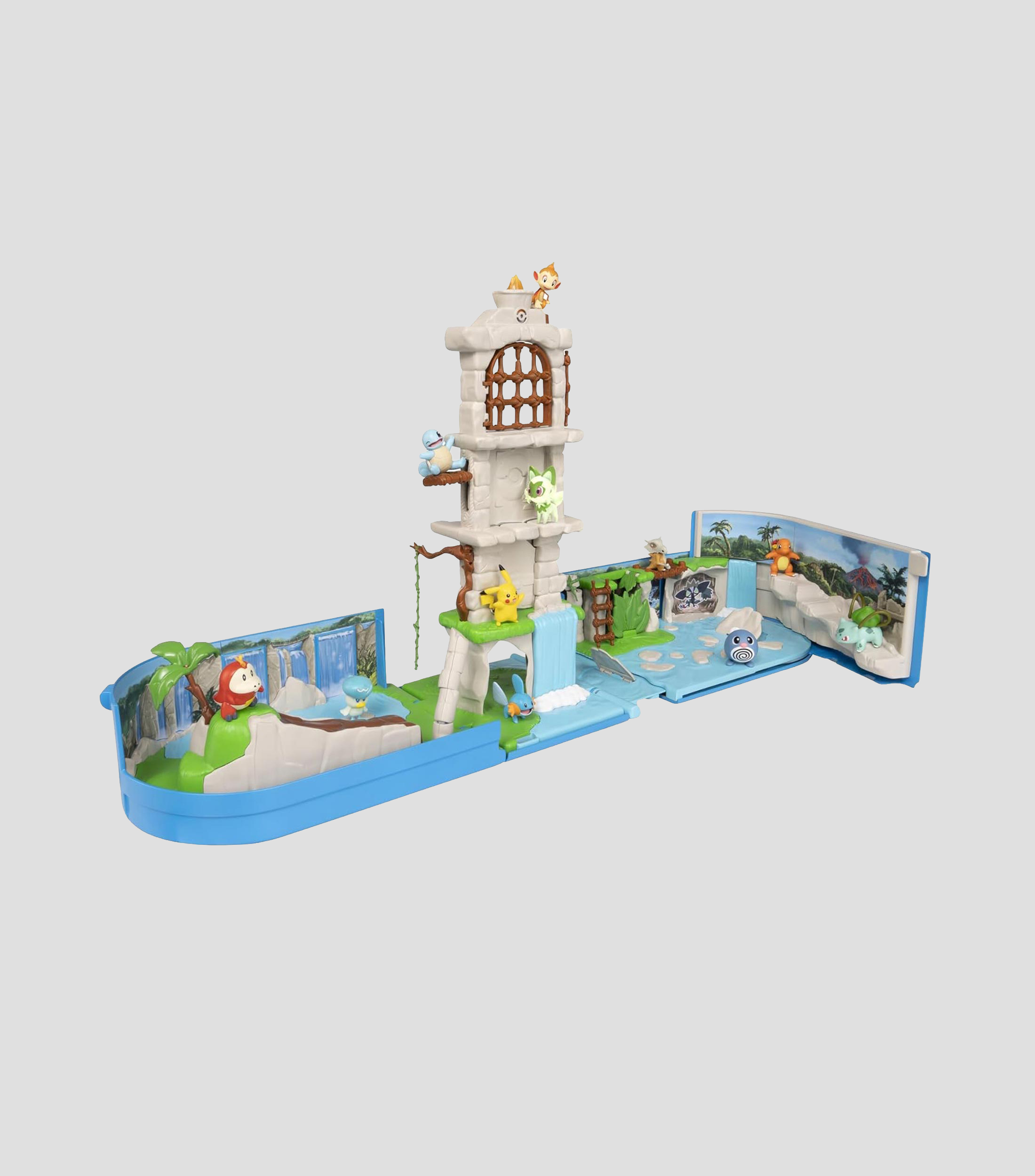 Estuche de transporte Pokémon Ruinas de Batalla: juego portátil con figura de Pikachu