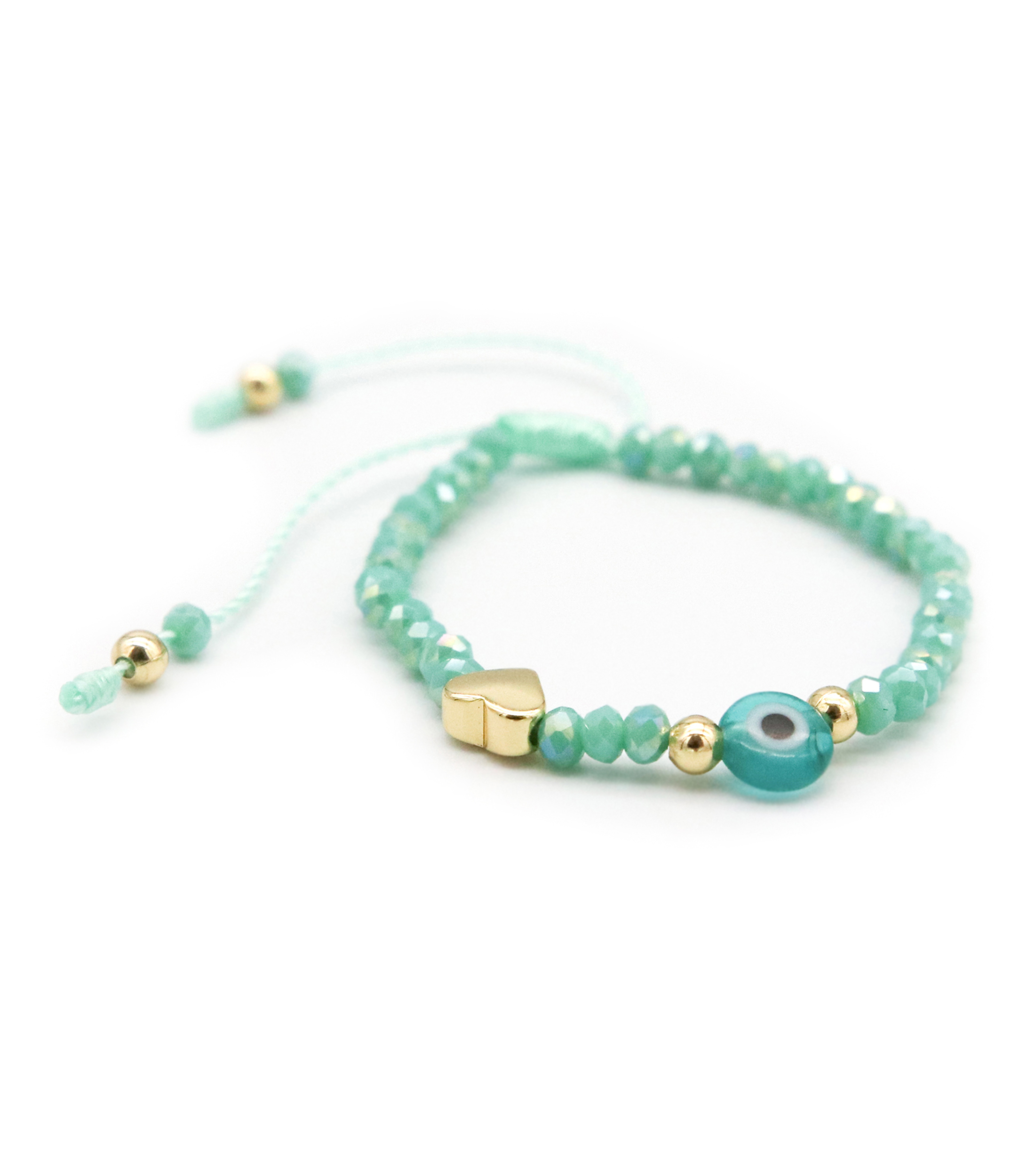 Pulsera Ajustable Ojos Aqua Bebe