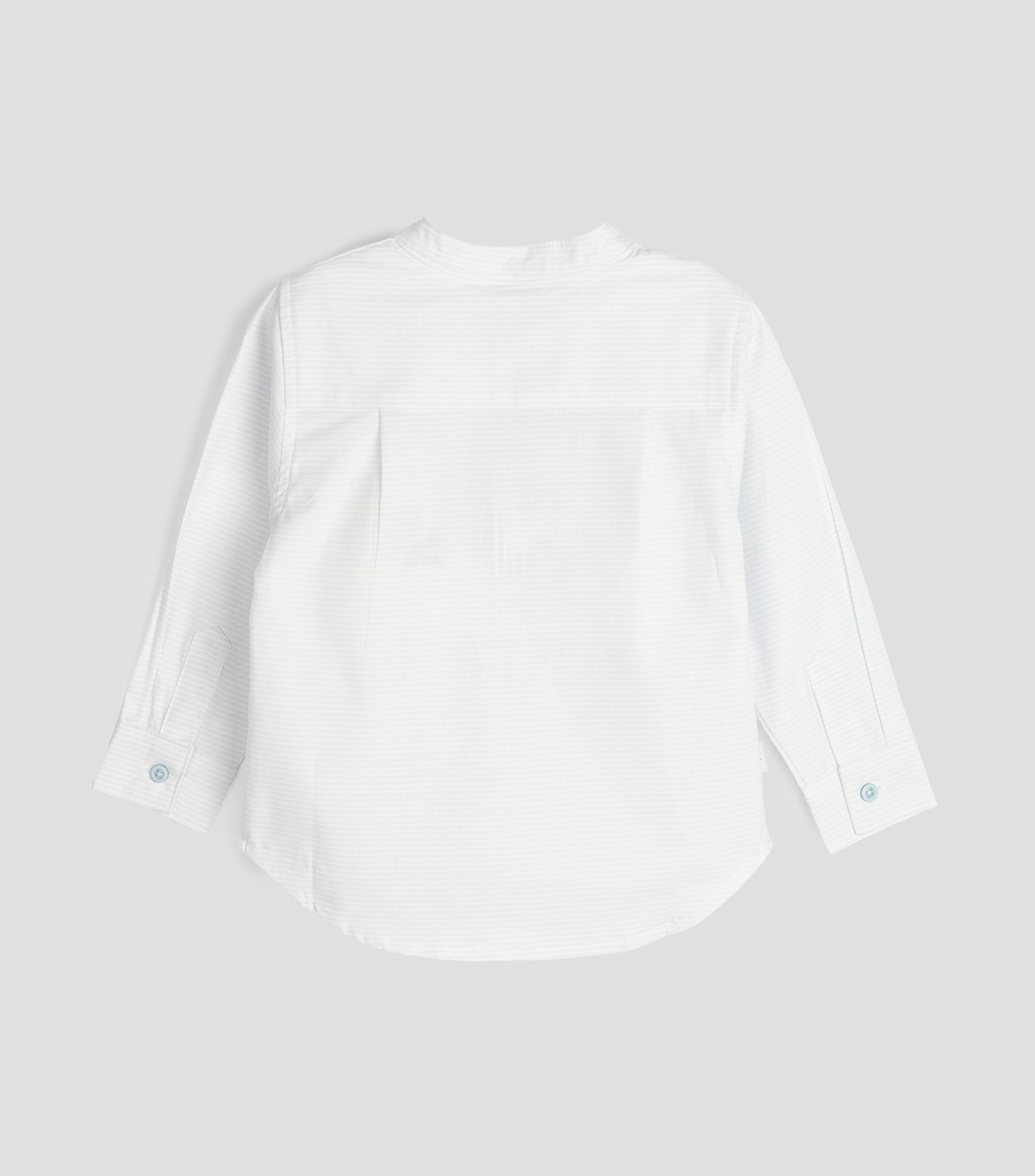 Camisa de rayas cuello mao manga larga Niño