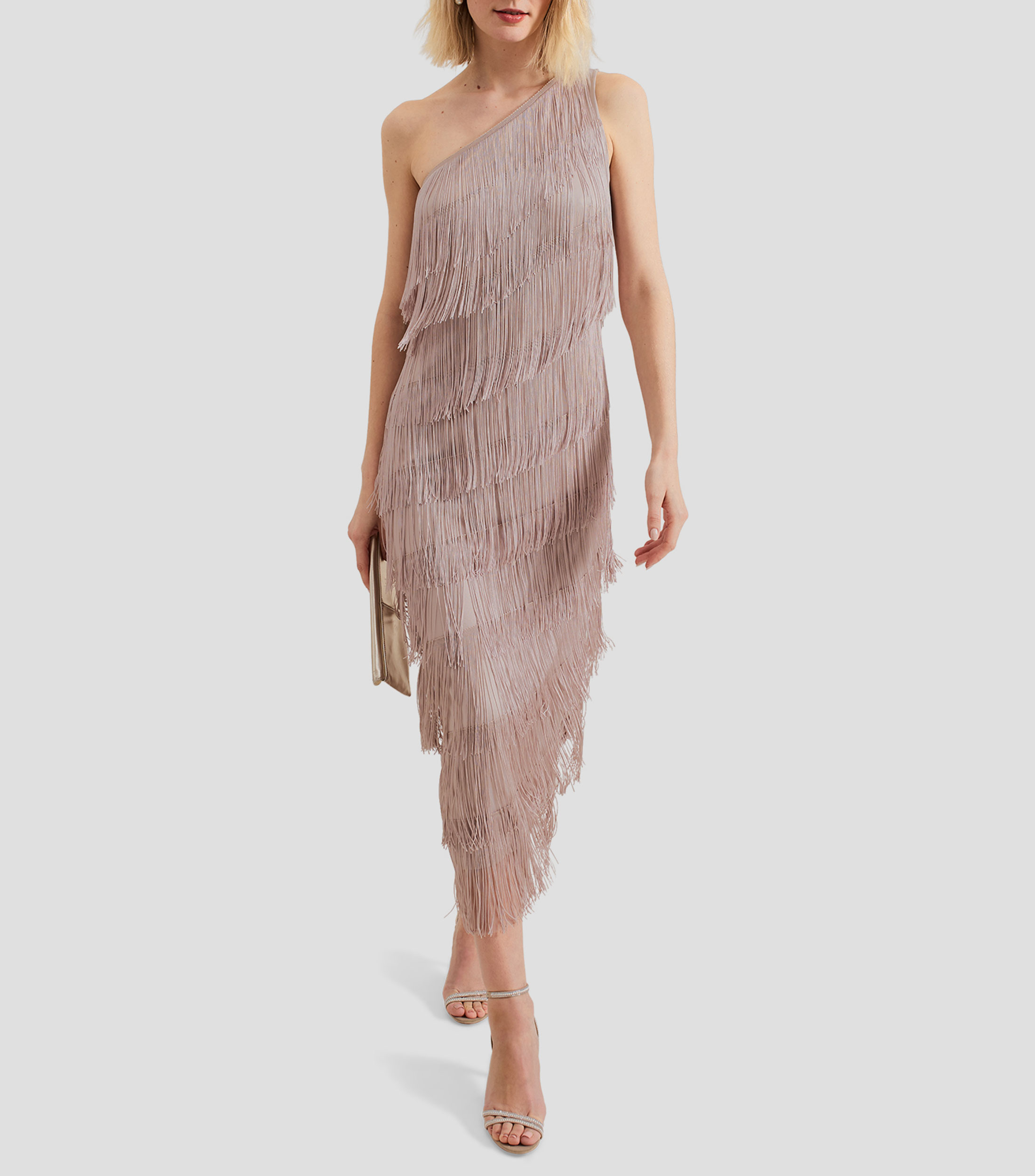 Vestido Midi Amity Fringe Mujer