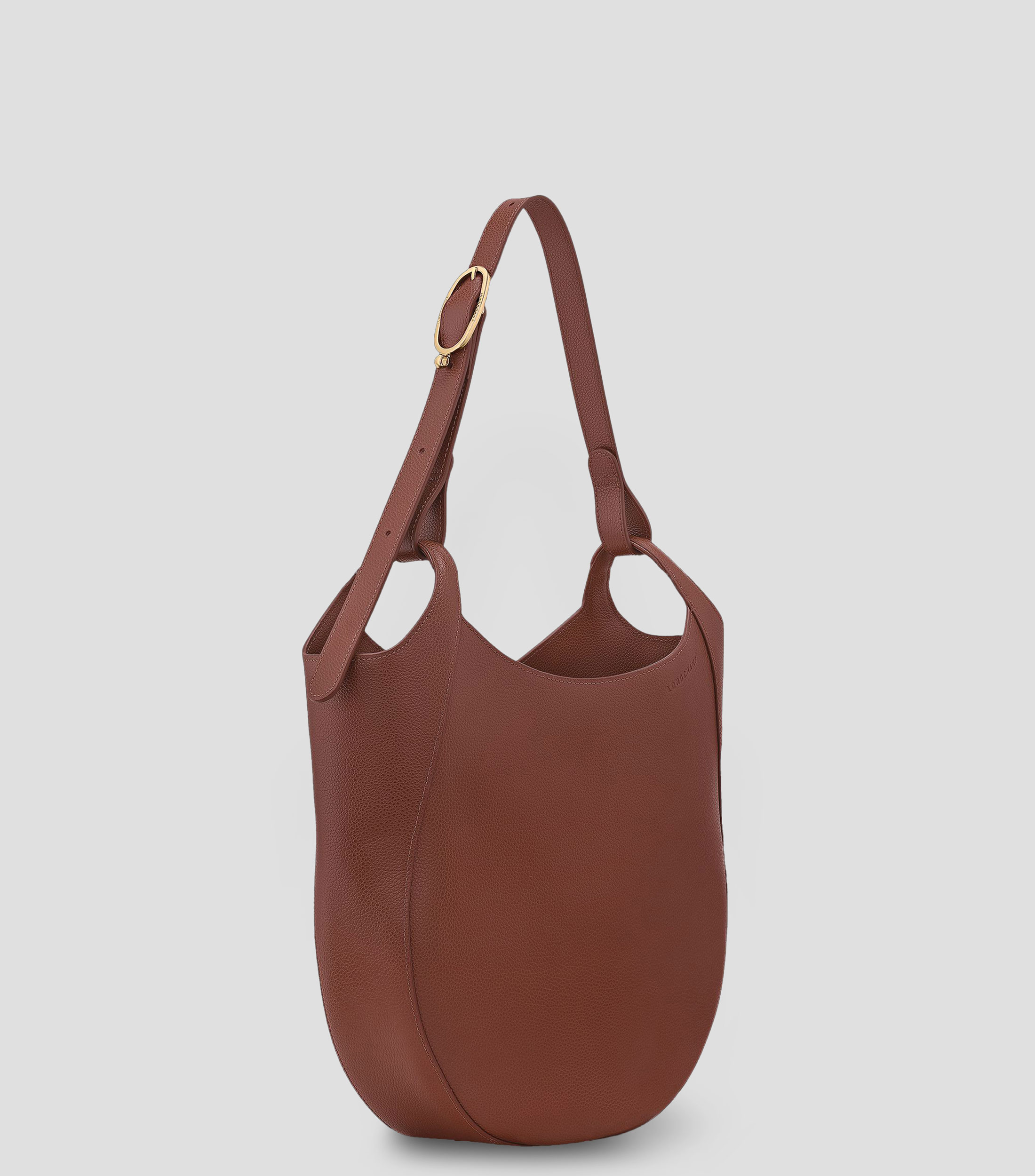 Bolsa Shoulder en cuero de vaqueta granulada Mujer