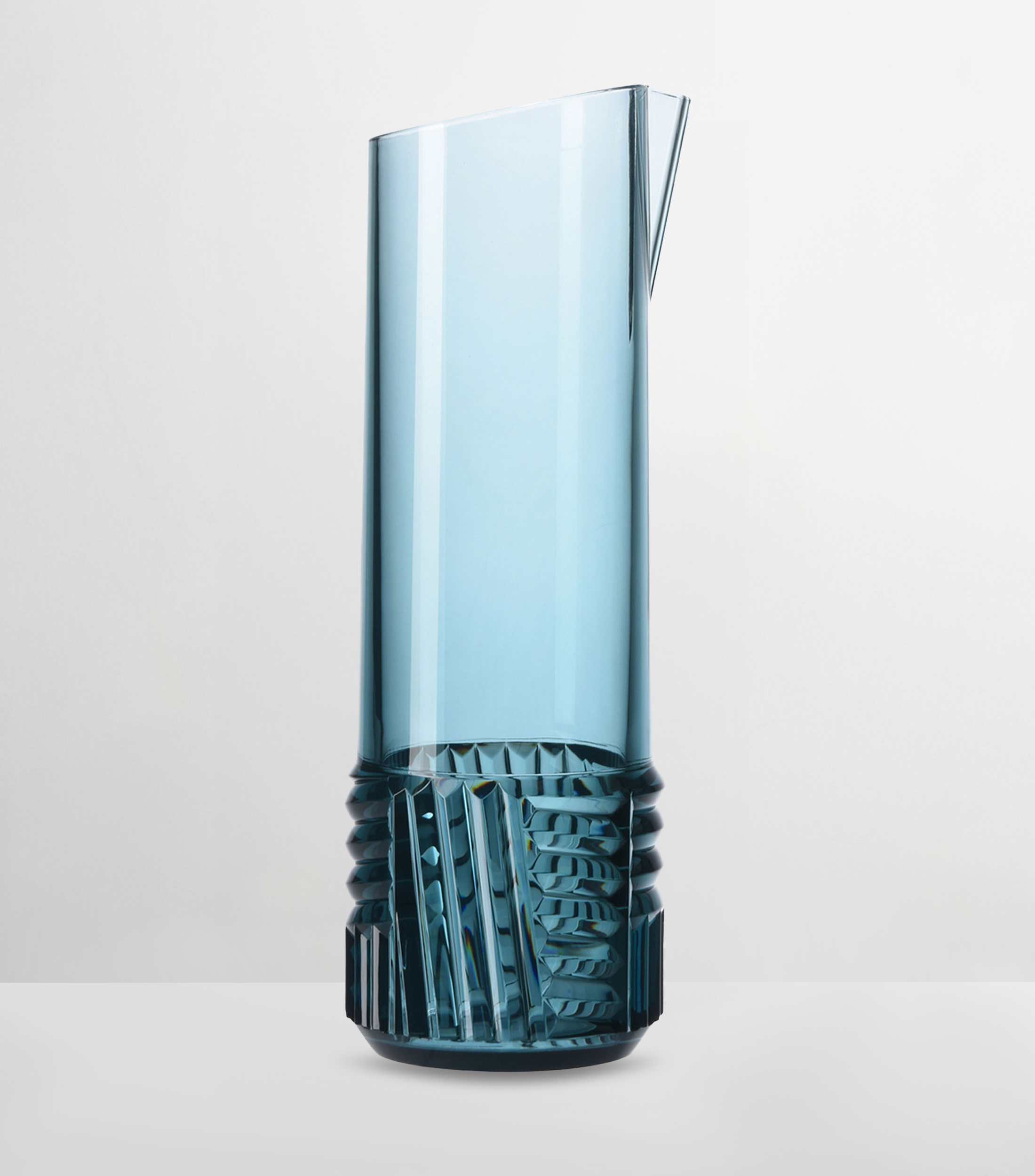 Jarrón Trama azul en tecnopolímero termoplástico