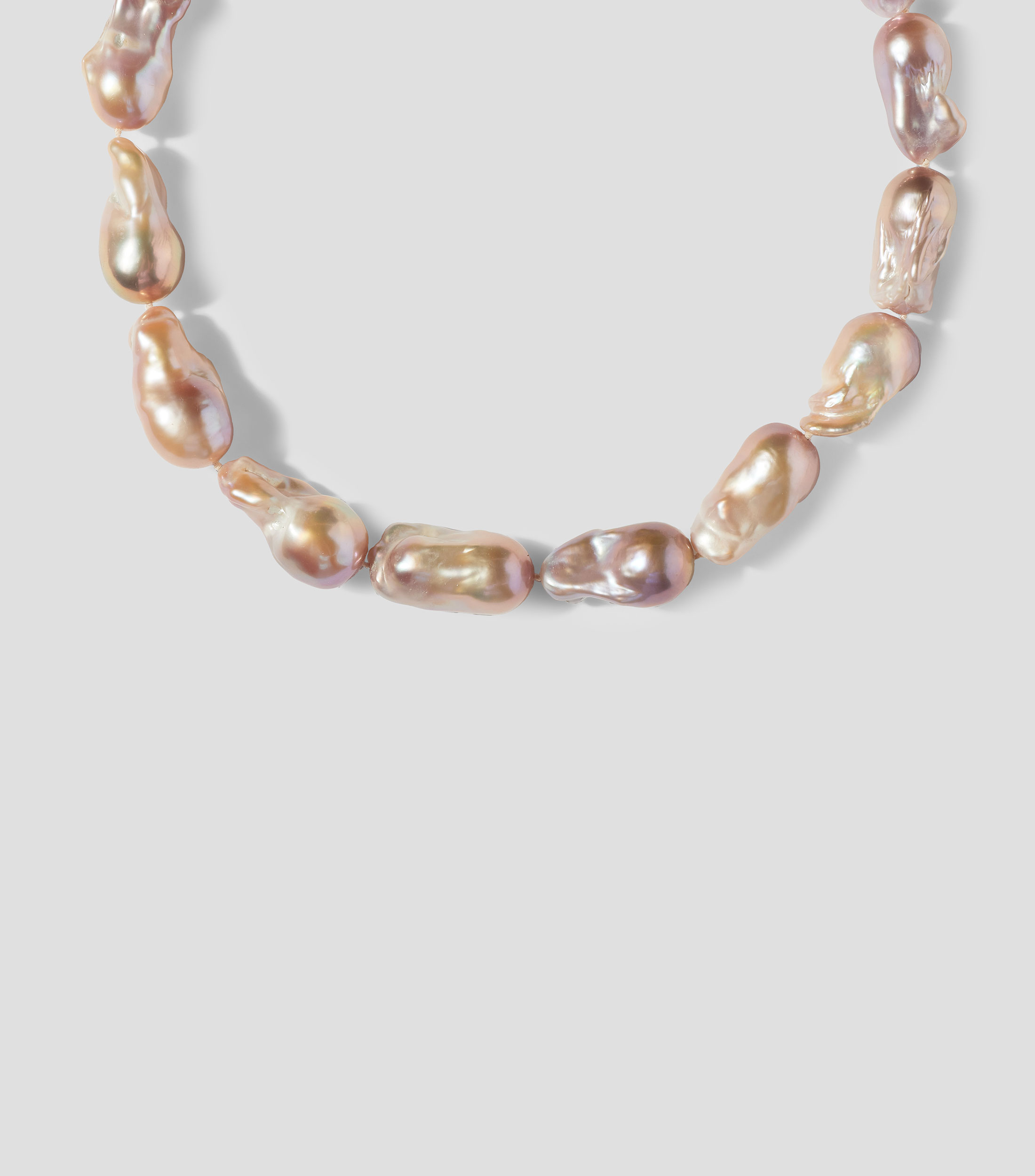 Collar con perlas barrocas Mujer