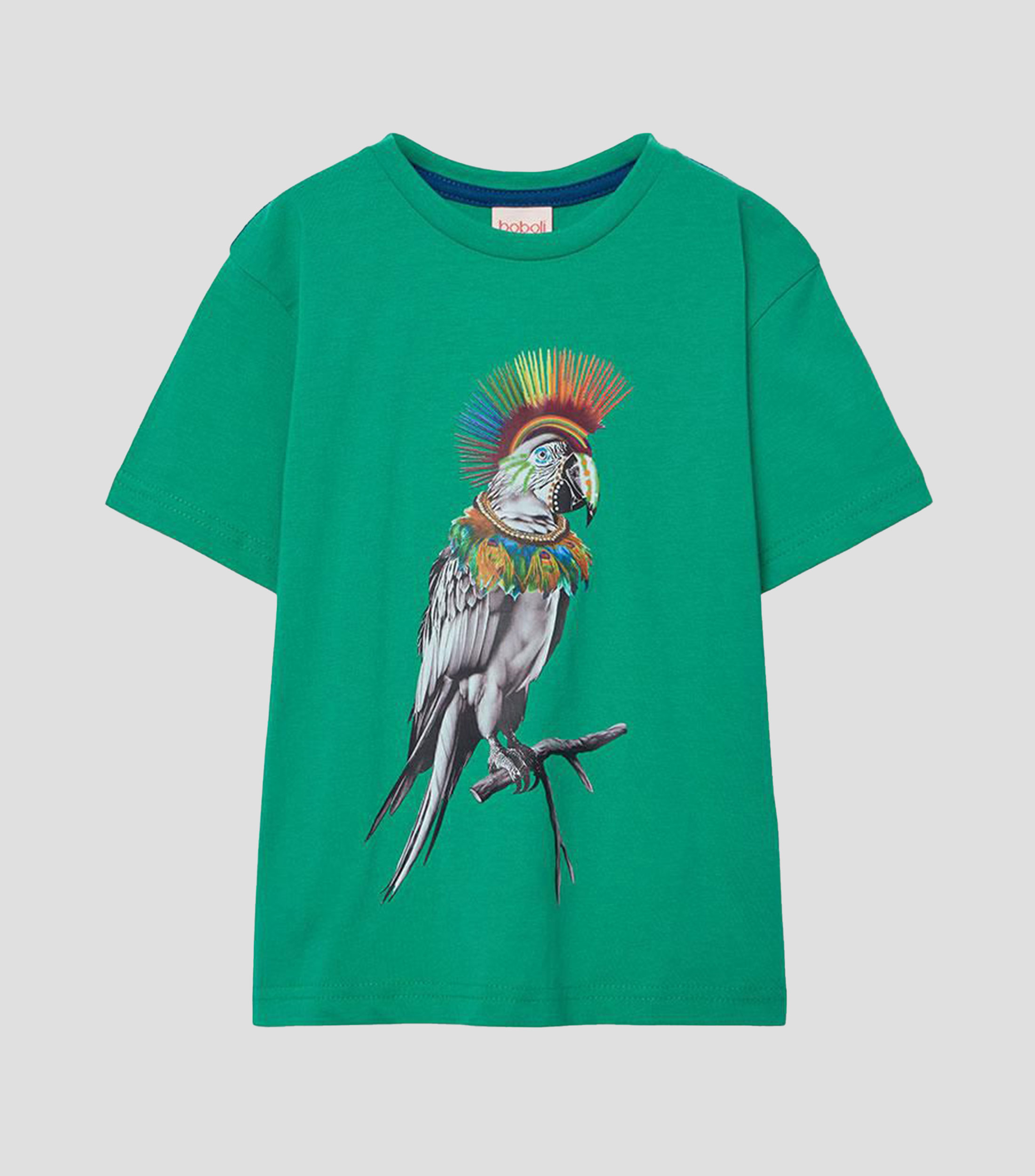 Playera cuello redondo manga corta estampada Niño