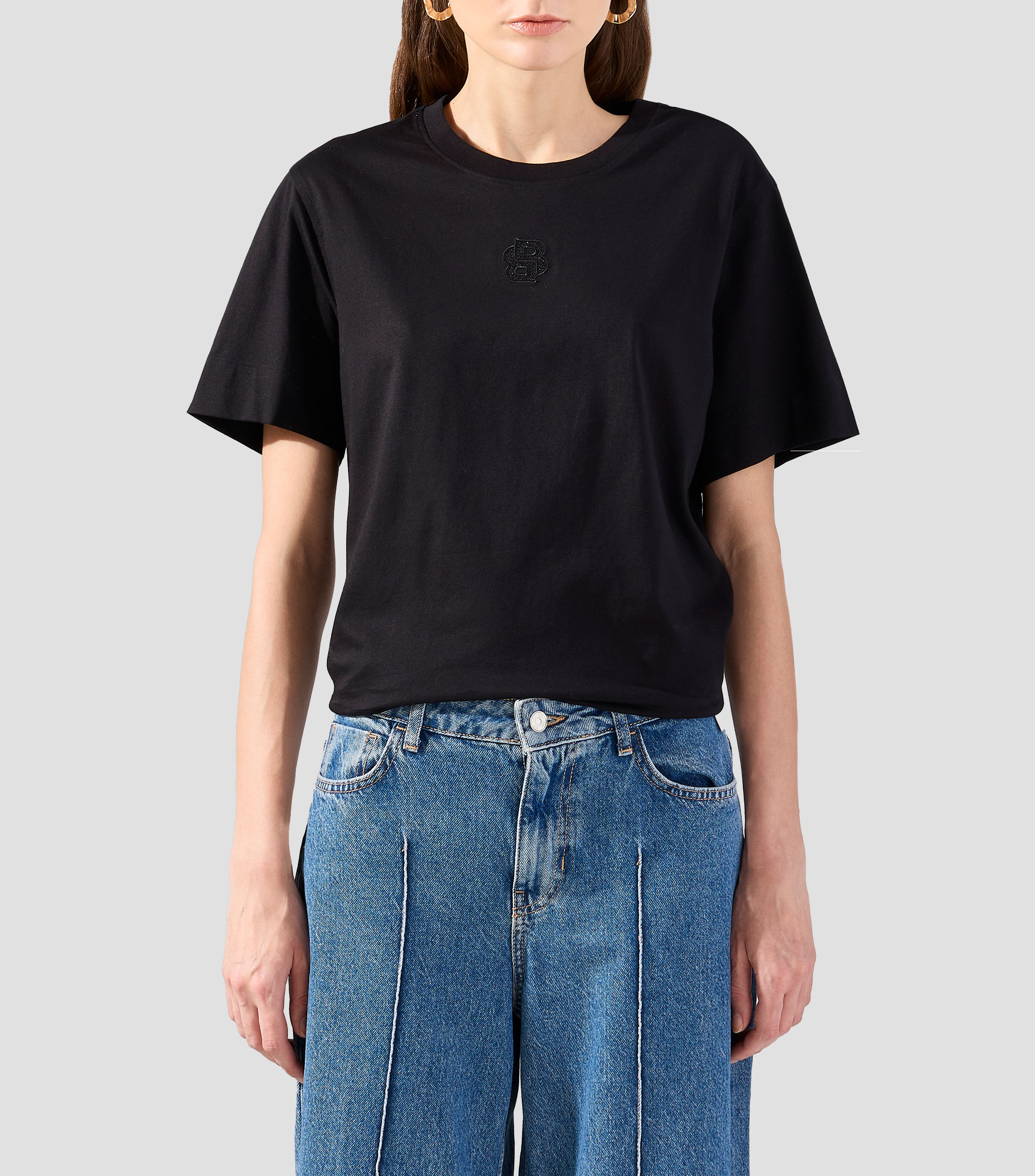 Playera cuello redondo manga corta Mujer