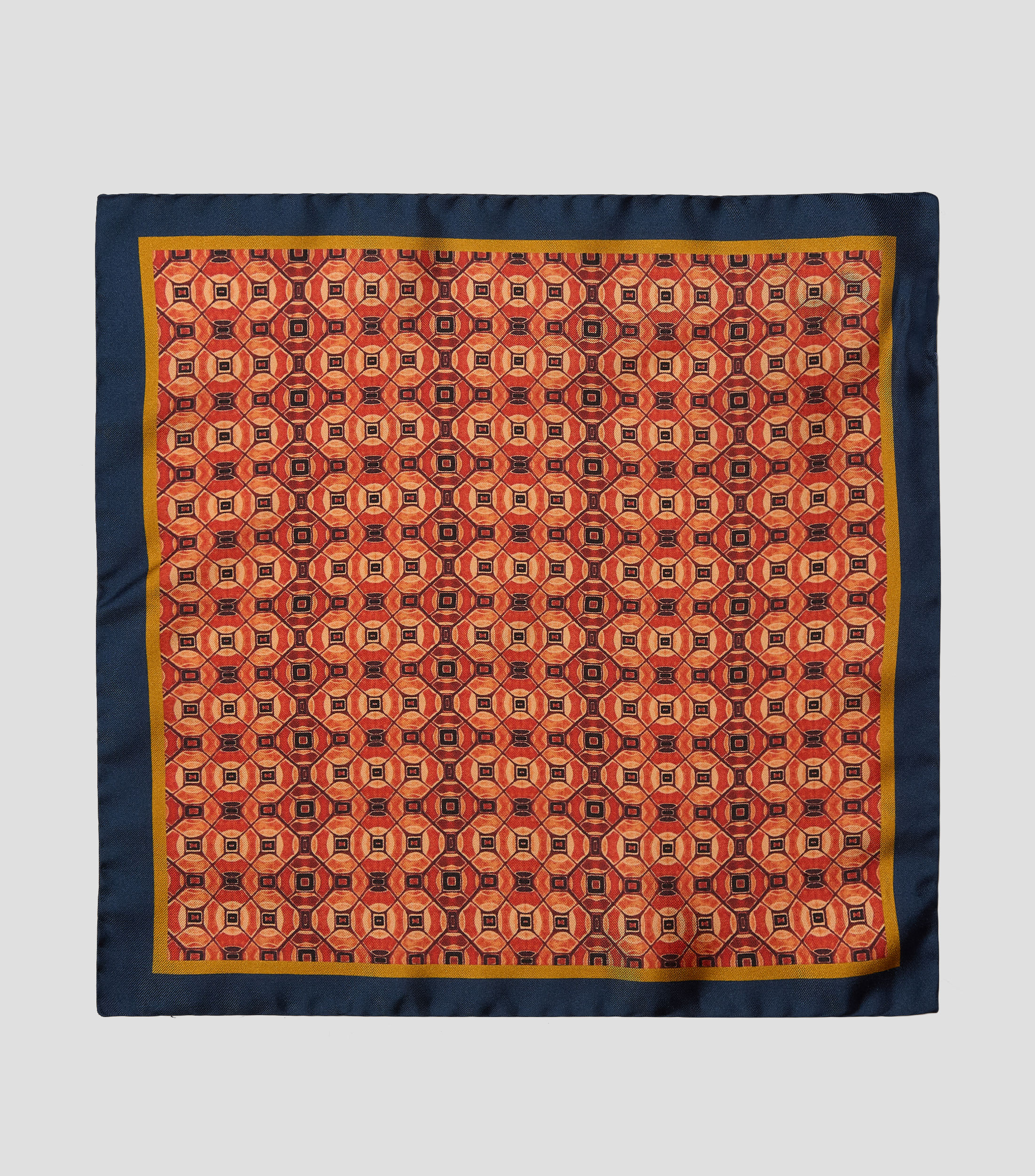 Pañuelo en seda con estampado Hombre