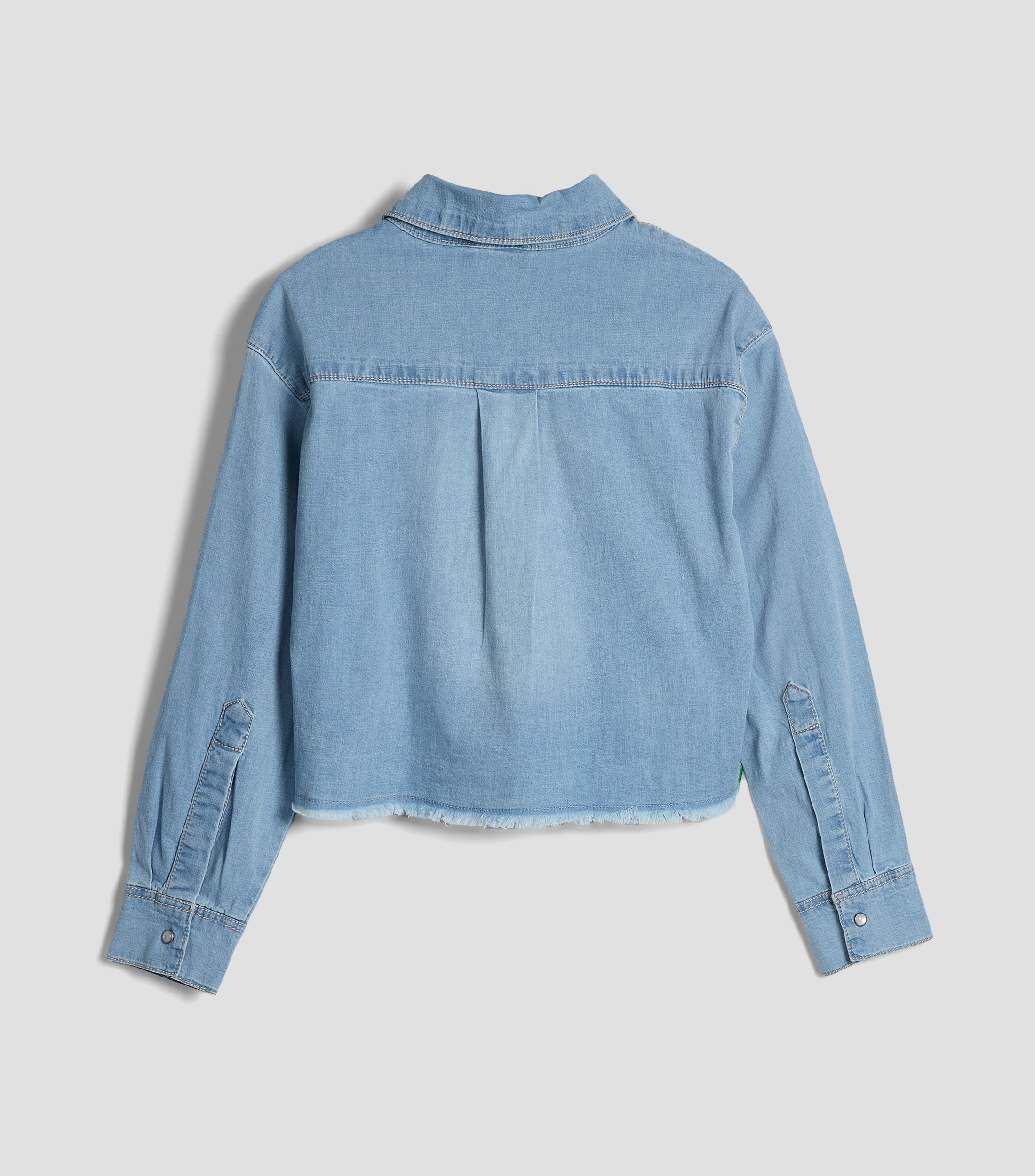 Camisa de mezclilla de manga larga Niña