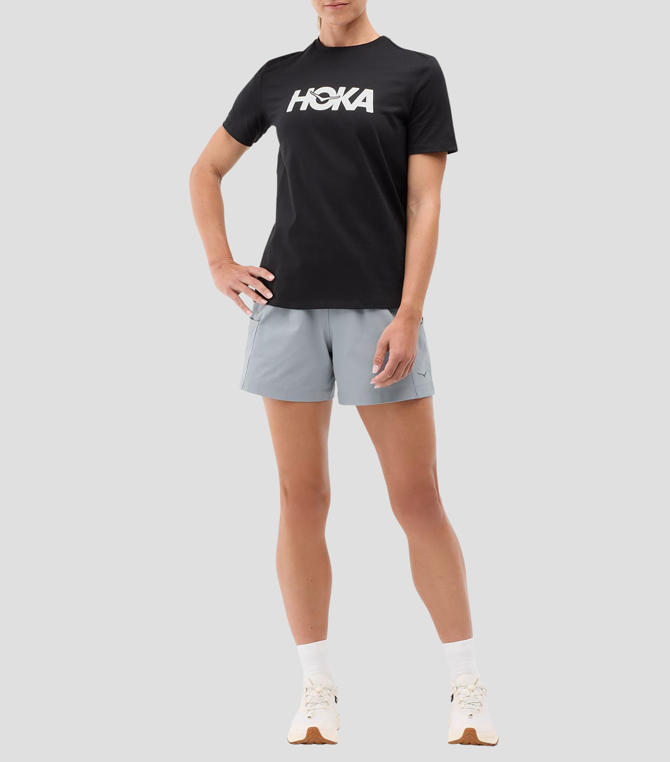 Playera cuello redondo manga corta lisa Mujer