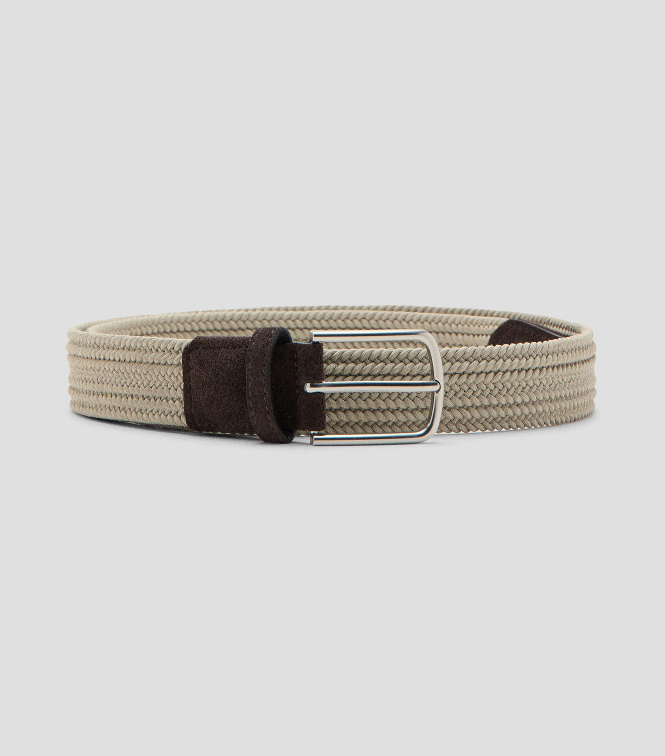 Cinturón en textil casual trenzado Hombre