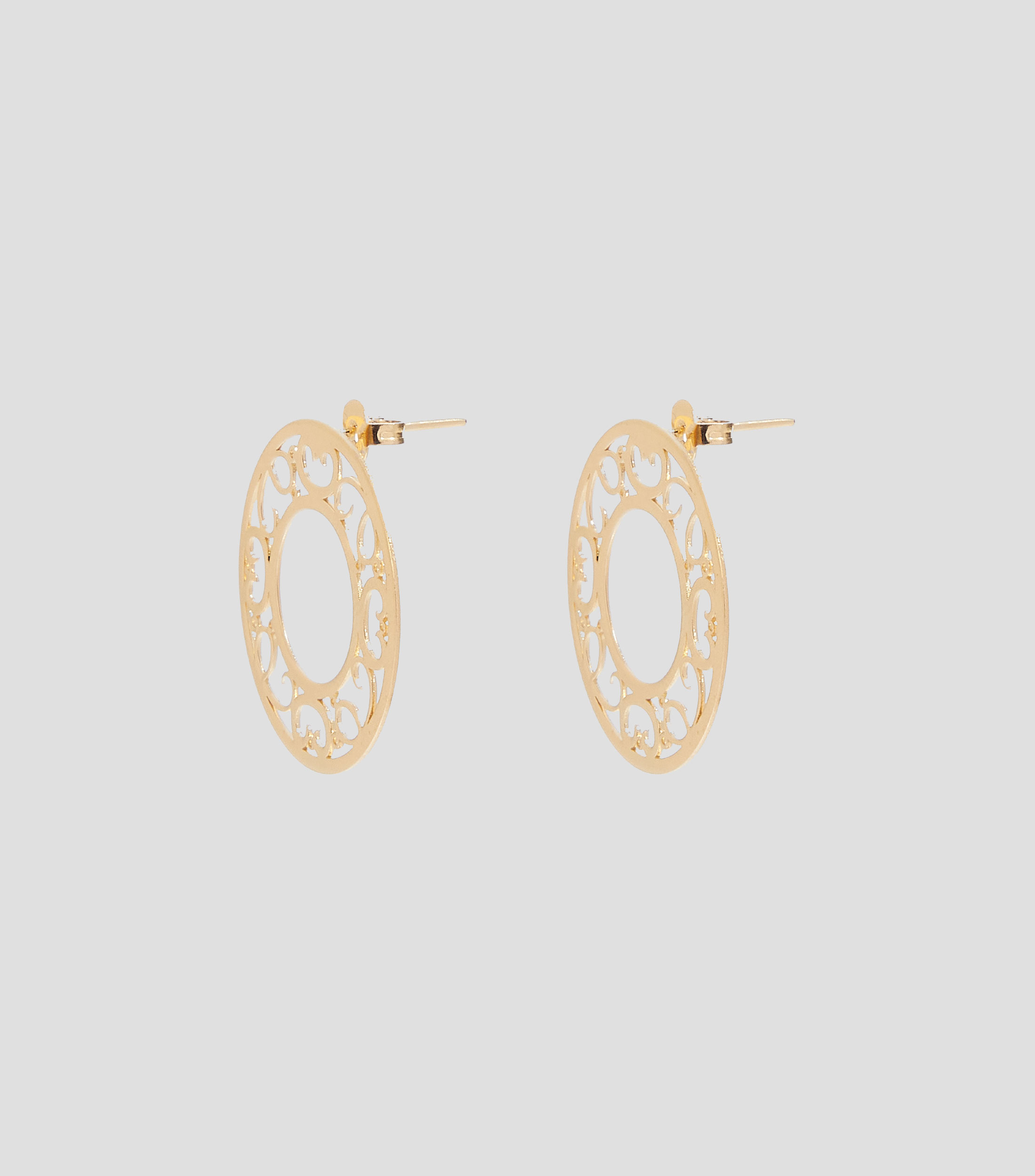 Aretes Reflejo del Alma Redondos Medianos en plata .925 Mujer